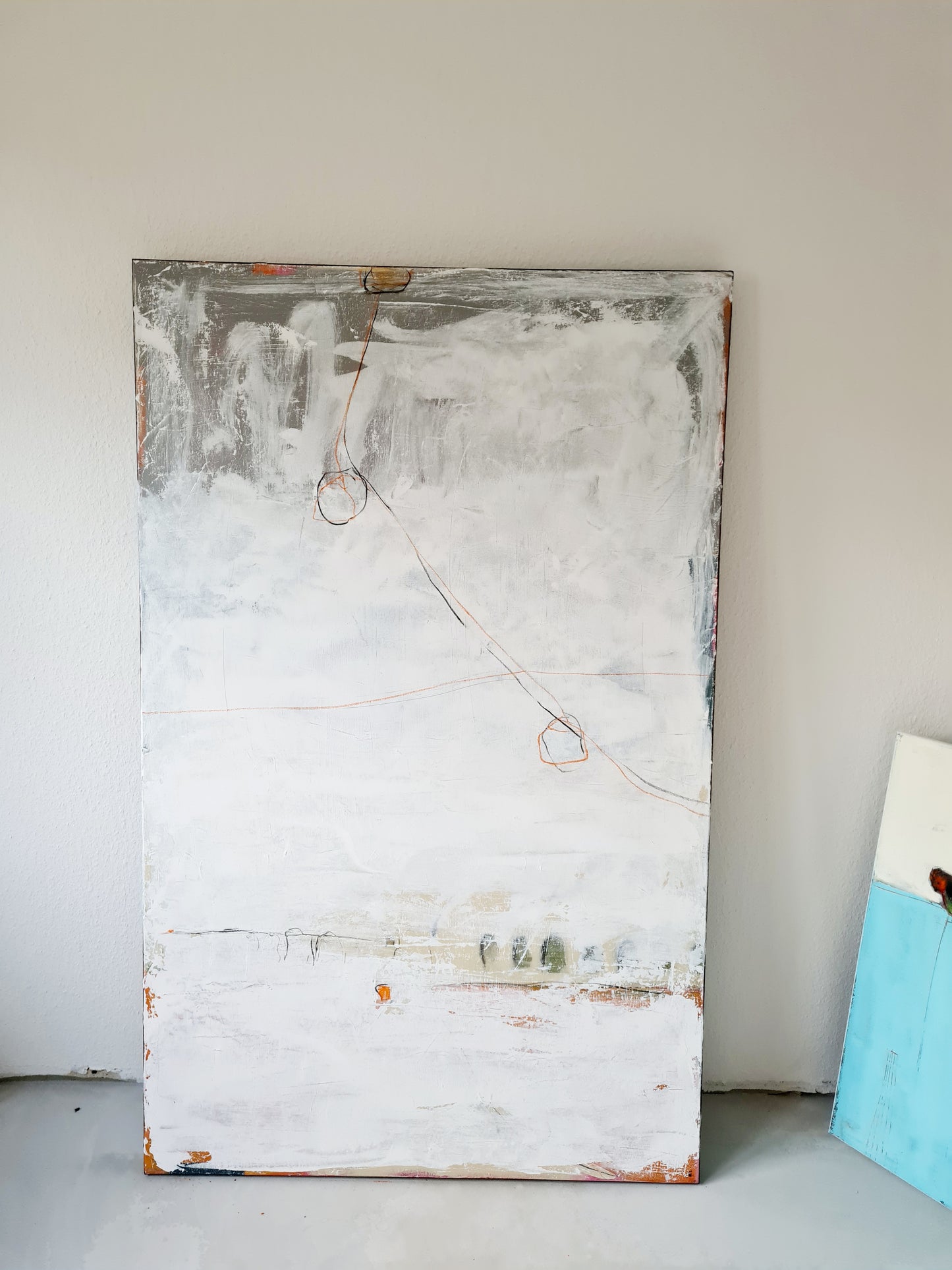 Lebensfreude auf Leinwand: Entdecken Sie 'Berg und Talfahrt' - Ein Kunstwerk voller Optimismus