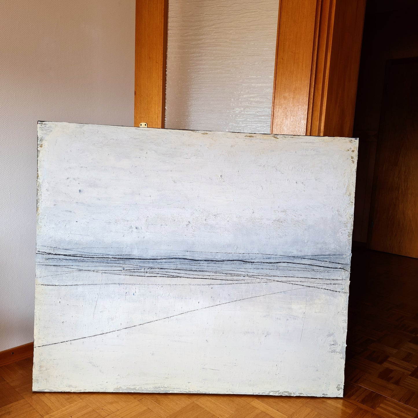 weißes Bild 110 x 130 cm / Wege der Begegnung / nur einmal vorhanden