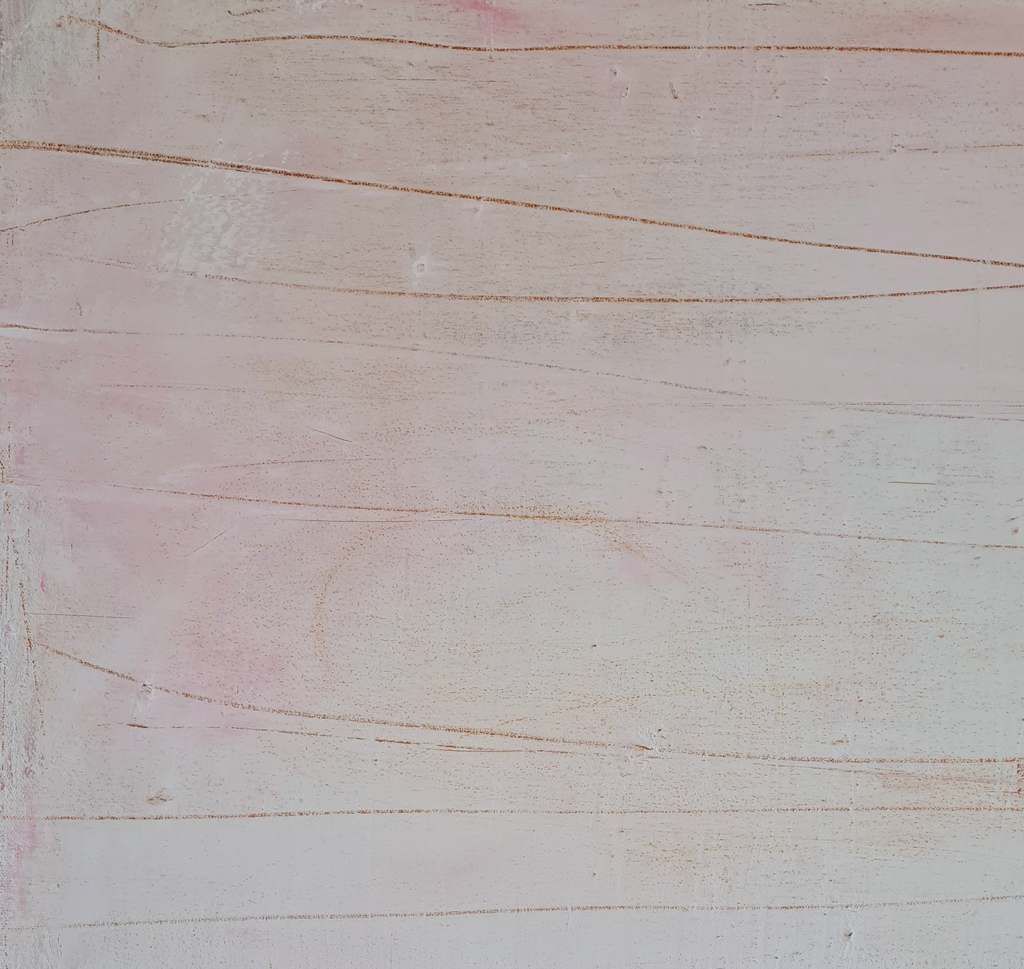 Rosa weißes Bild - Neustart - 160 × 160 cm