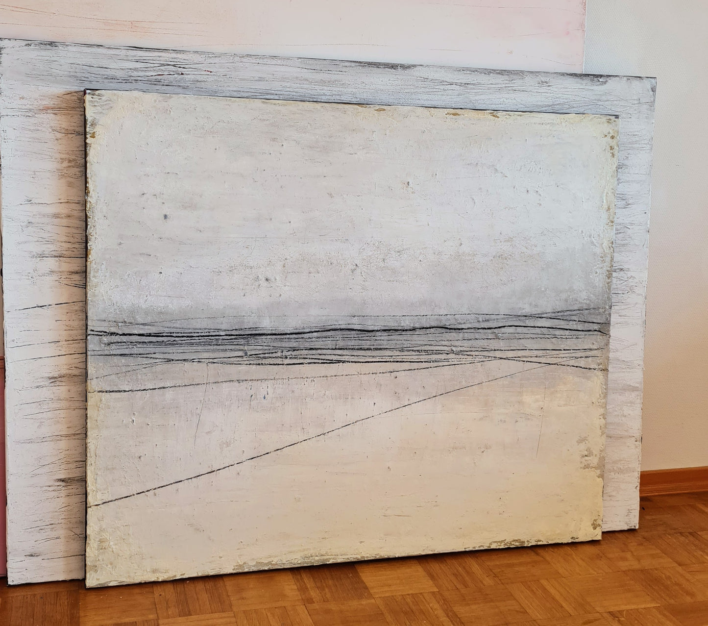 weißes Bild 110 x 130 cm / Wege der Begegnung / nur einmal vorhanden