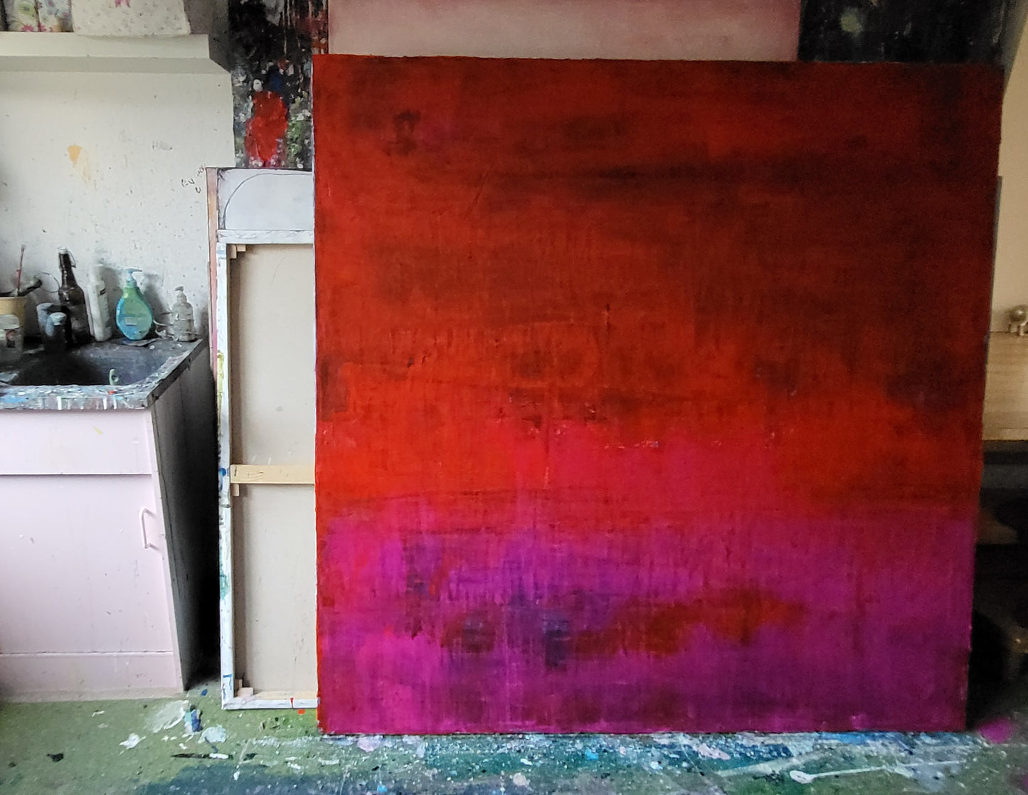 Personalisierte Auftragskunst und Gemälde: rotes-grosses-bild-160-x-160-cm – Kategorie: Originalgemälde – Hersteller:
