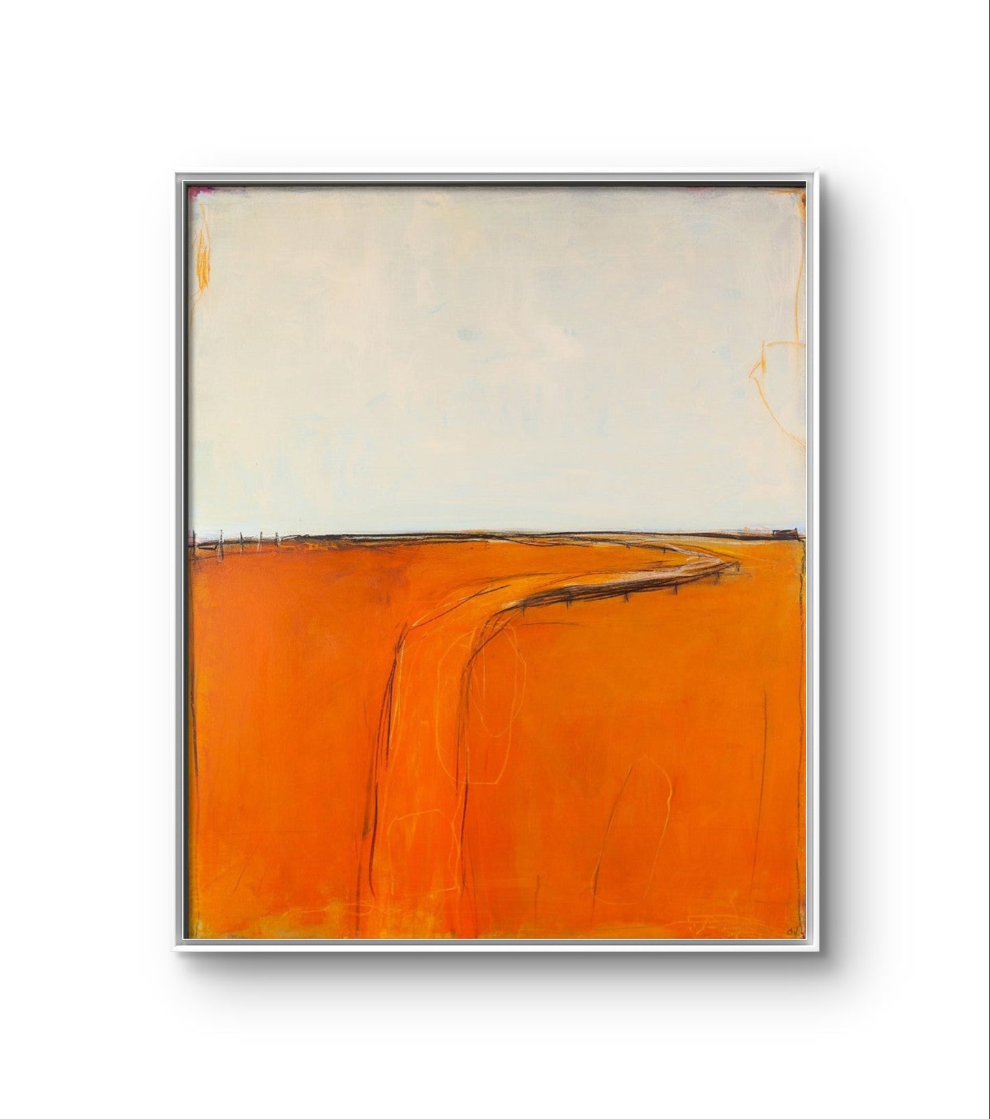Personalisierte Auftragskunst und Gemälde: abstraktes-bild-in-orange – Kategorie: Originalgemälde – Hersteller: