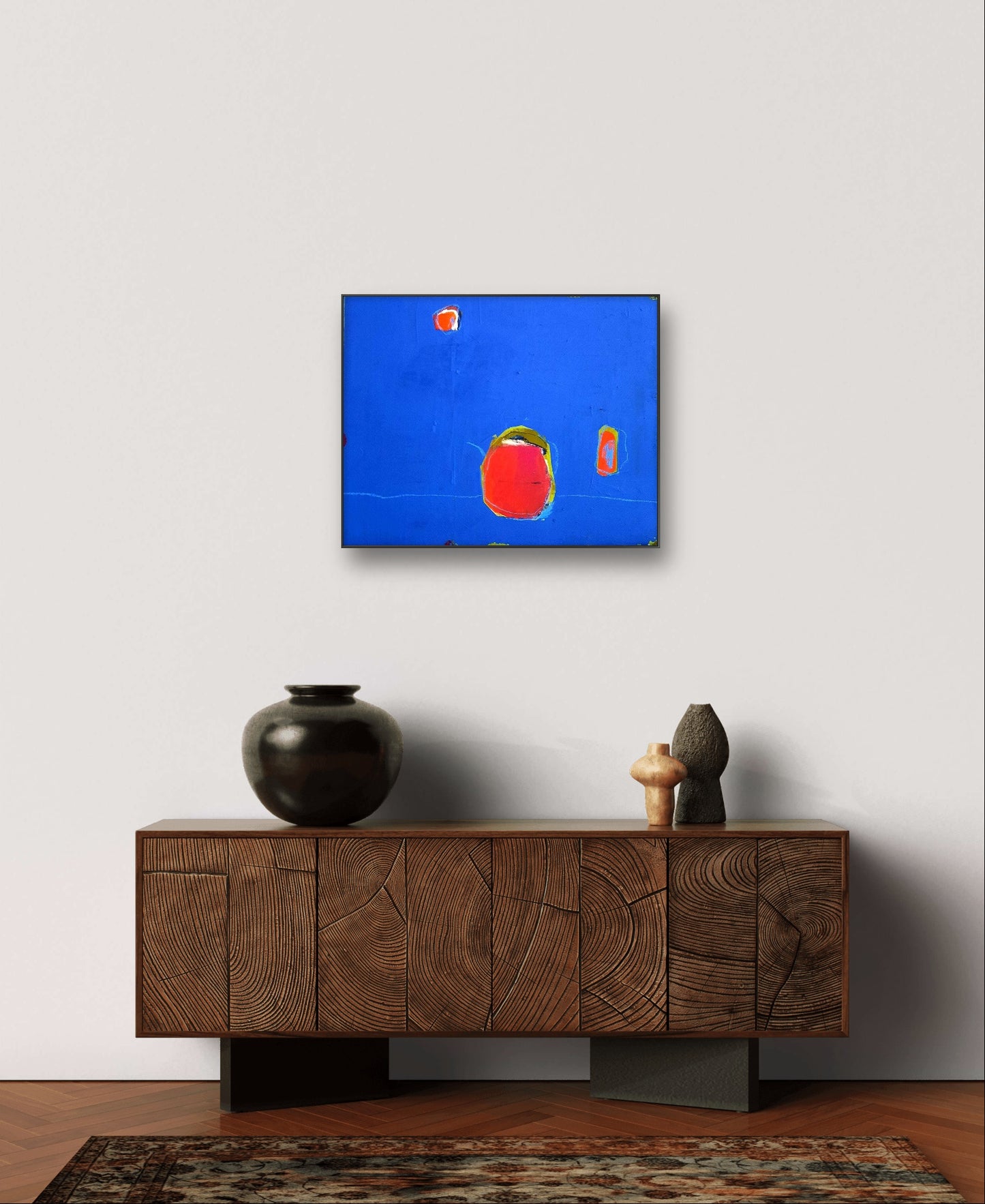 Personalisierte Auftragskunst und Gemälde: moderne-bilder-in-blau – Kategorie: Originalgemälde – Hersteller: Conny Wachsmann, Artist