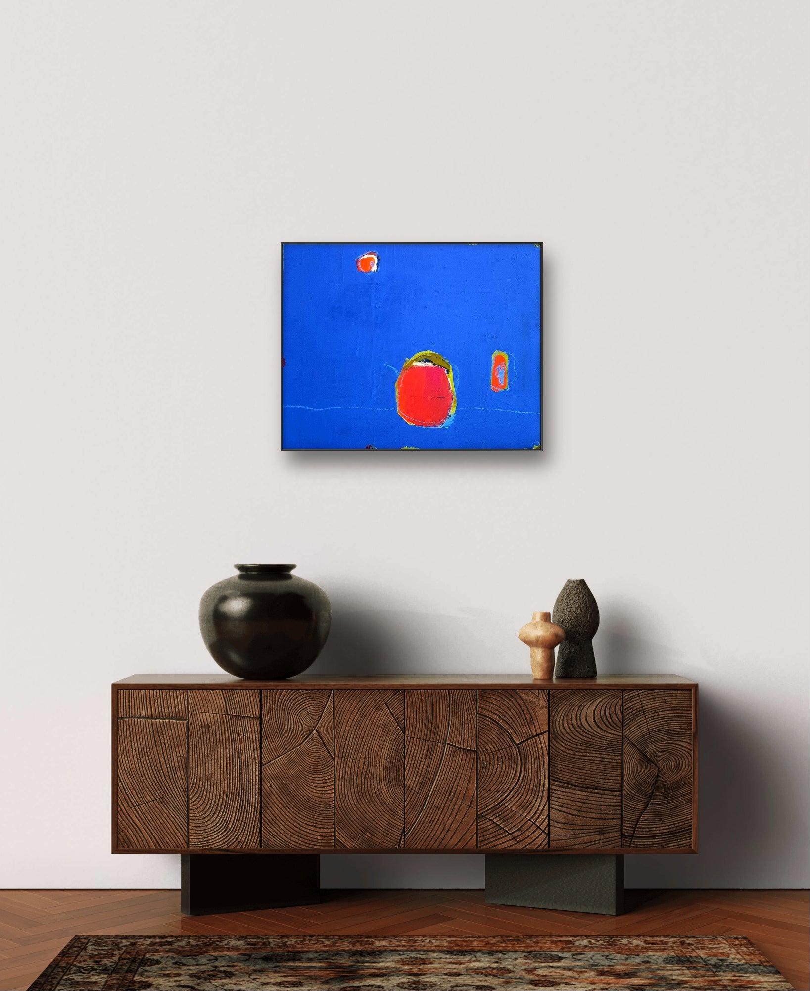 Personalisierte Auftragskunst und Gemälde: moderne-bilder-in-blau – Kategorie: Originalgemälde – Hersteller: Conny Wachsmann, Artist