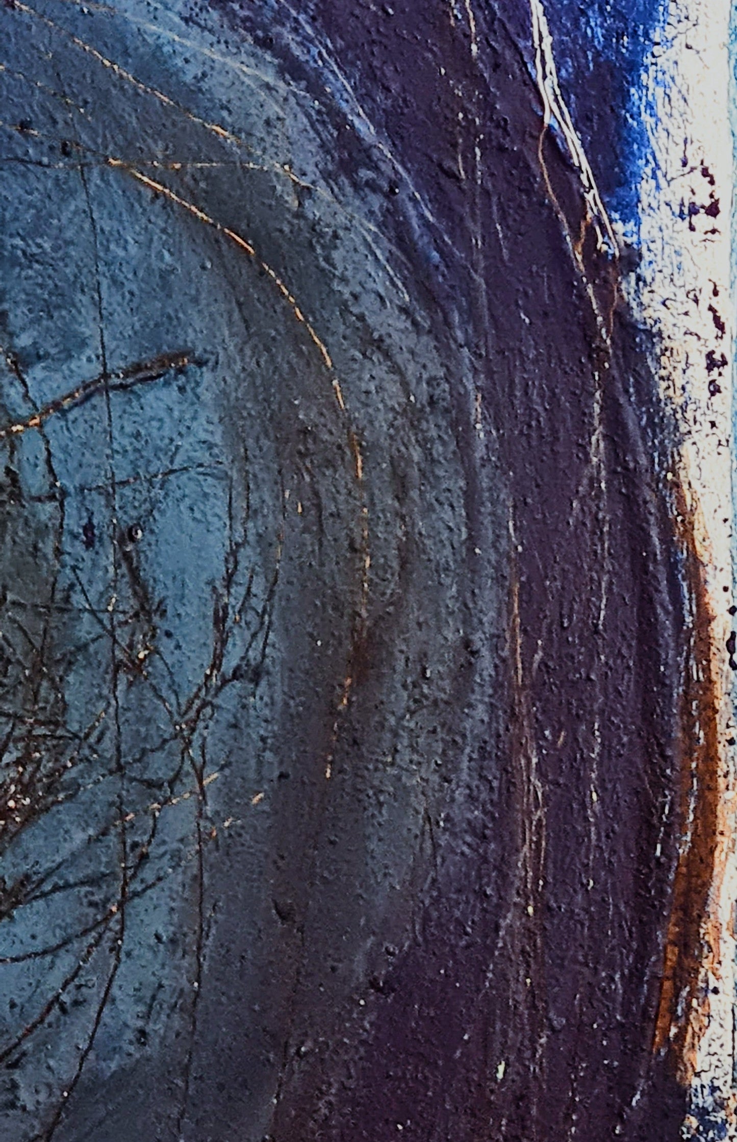 Blau der Erkundung - 100 x 100 cm - vorhandenes Gemälde