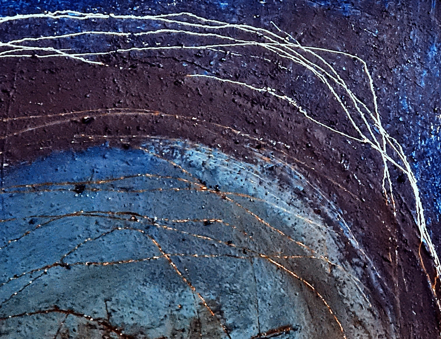 Blau der Erkundung - 100 x 100 cm - vorhandenes Gemälde