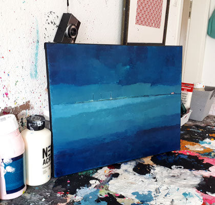 120 x 100 cm / Urlaubsreise / blau, 2 x 100 x 100 cm / Urlaubsreise / blau, 120 x 160 cm / Urlaubsreise / blau, 200 x 100 cm / Urlaubsreise / blau, 160 x 160 cm / Urlaubsreise / blau abstrakte acrylbilder auf leinwand