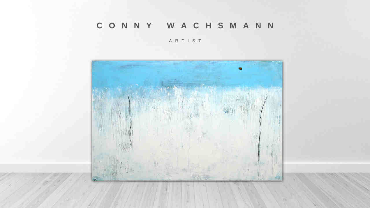 Ankunft / blau weiß / 100 x 80 cm, Ankunft / blau weiß / 100 x 120 cm, Ankunft / blau weiß / 120 x 120 cm, Ankunft / blau weiß / 140 x 140 cm, Ankunft / blau weiß / 100 x 160 cm, Ankunft / blau weiß / 160 x 160 cm abstrakte acrylbilder auf leinwand