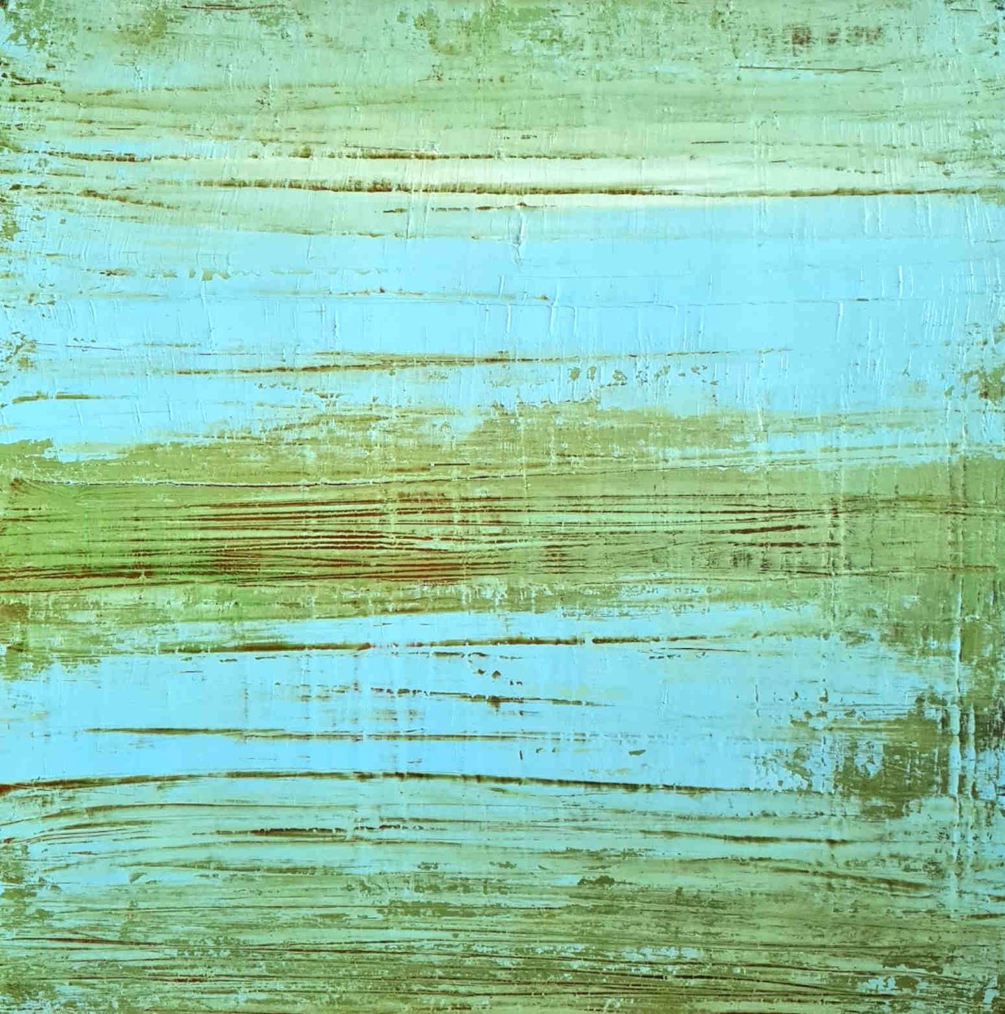 Bild "Zwischen den Farbwellen" 100 x 100 cm - Auftragskunst