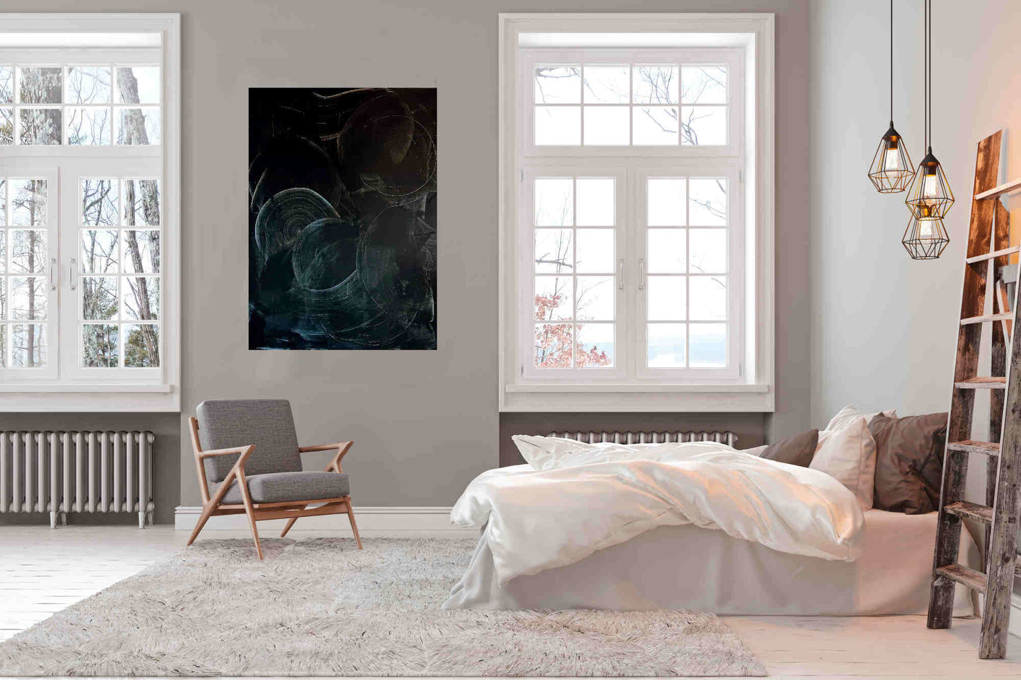 120 x 160 cm / Mitte des Lebens / schwarz, 160 x 100 cm / Mitte des Lebens / schwarz, 200 x 100 cm / Mitte des Lebens / schwarz, 160 x 160 cm / Mitte des Lebens / schwarz, 2 x 100 x 100 cm / Mitte des Lebens / schwarz abstrakte acrylbilder auf leinwand