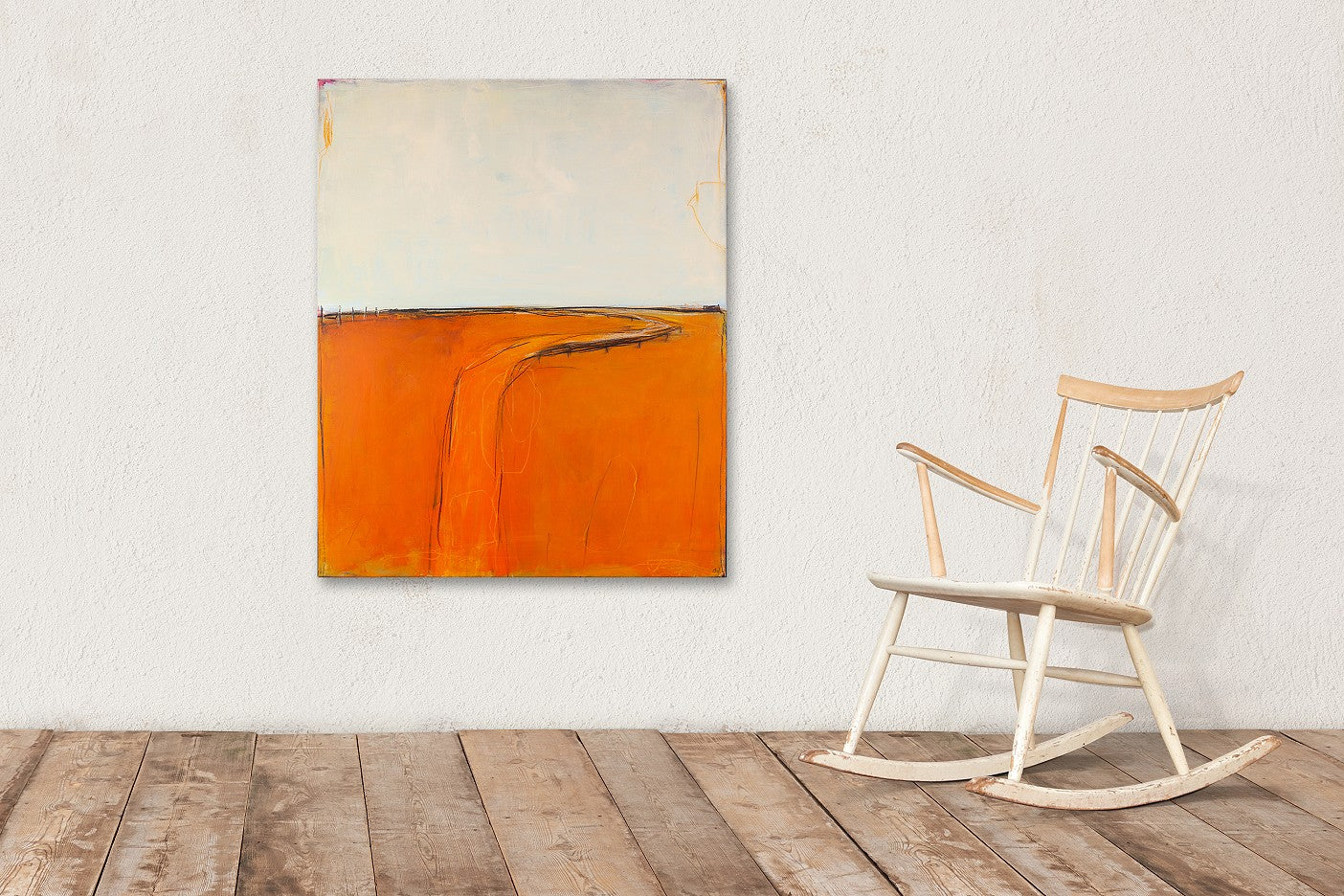 Personalisierte Auftragskunst und Gemälde: abstraktes-bild-in-orange – Kategorie: Originalgemälde – Hersteller: