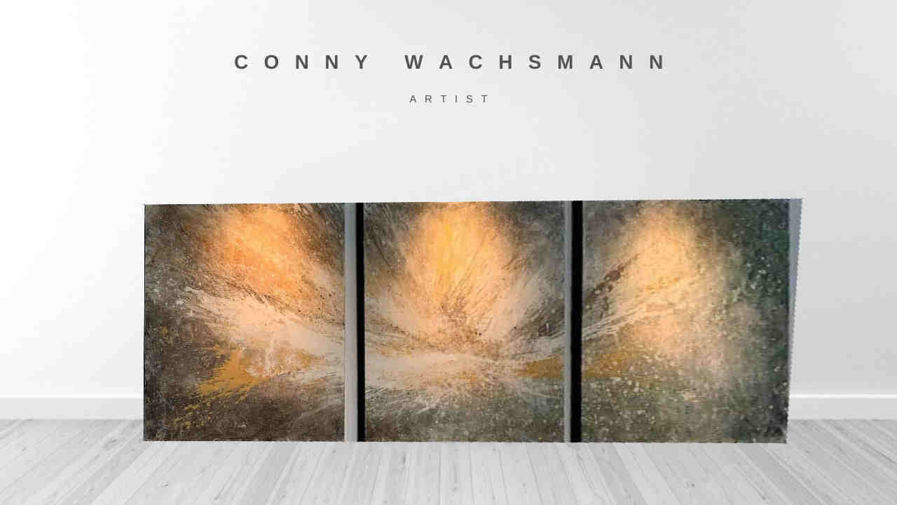 mit oder ohne Gold-metallictönen / 3 x 120 x 120 cm / Gold abstrakte acrylbilder auf leinwand
