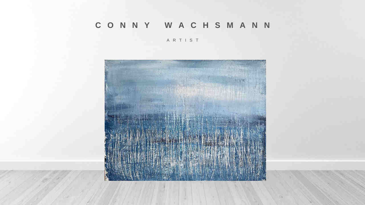 vorhandenes Unikat: Winterplatz / 130 x 110 cm / blau abstrakte acrylbilder auf leinwand