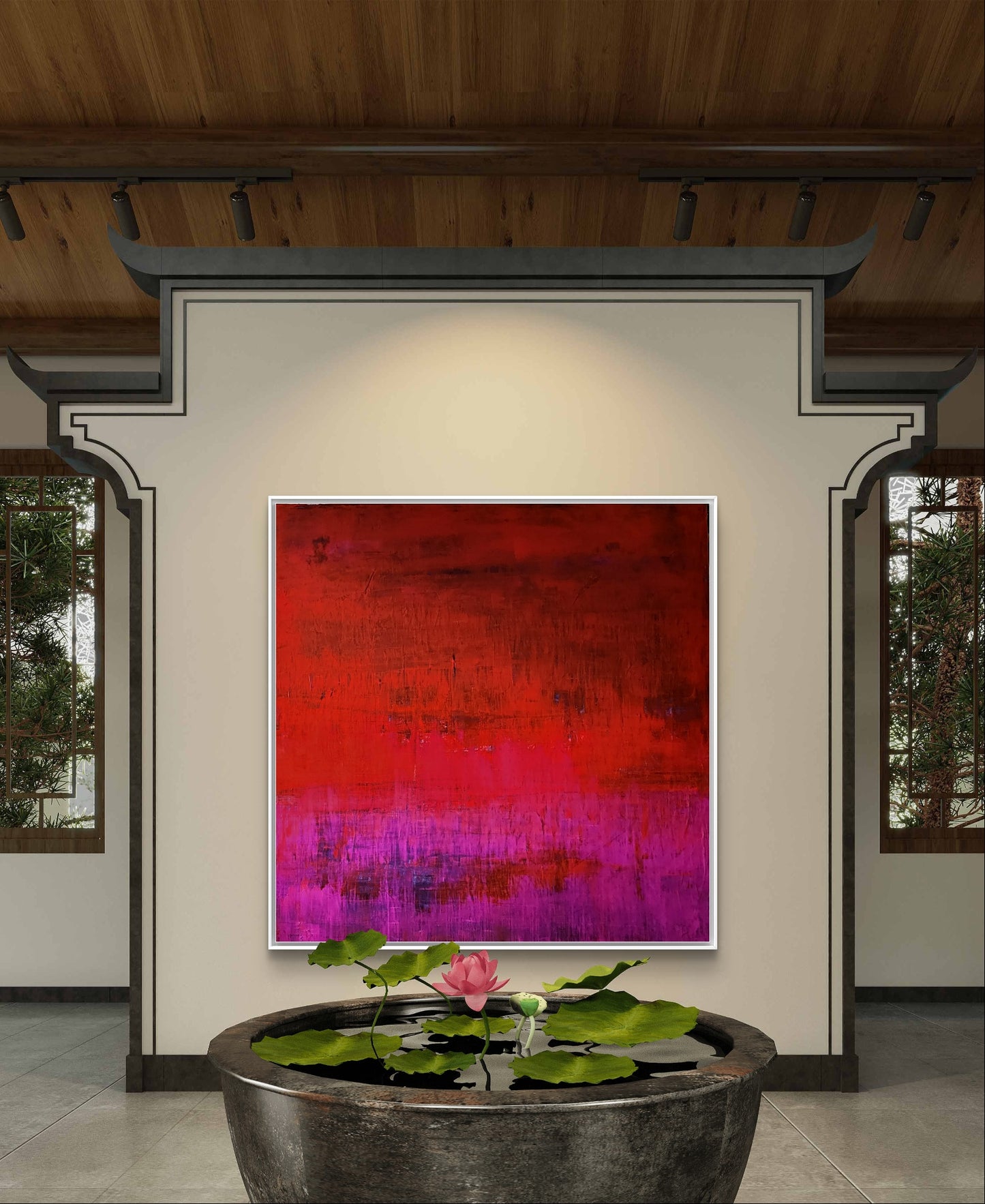 Personalisierte Auftragskunst und Gemälde: rotes-grosses-bild-160-x-160-cm – Kategorie: Originalgemälde – Hersteller: