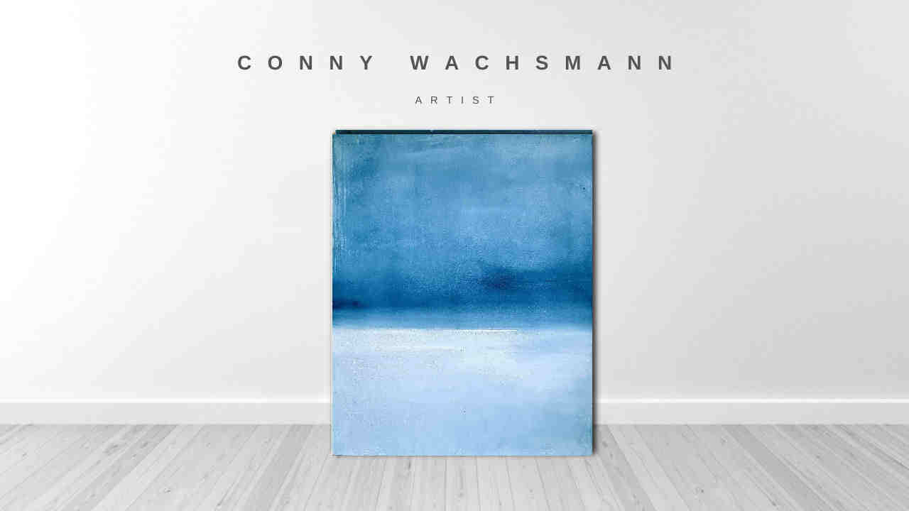 Inne halten / 100 x 100 cm / blau, Inne halten / 100 x 120 cm / blau, Inne halten / 120 x 120 cm / blau, Inne halten / 200 x 120 cm / blau, Inne halten / 160 x 160 cm / blau abstrakte acrylbilder auf leinwand