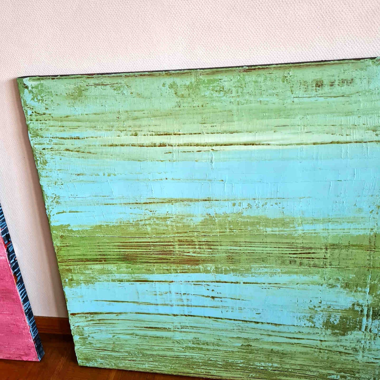 Bild "Zwischen den Farbwellen" 100 x 100 cm - Auftragskunst