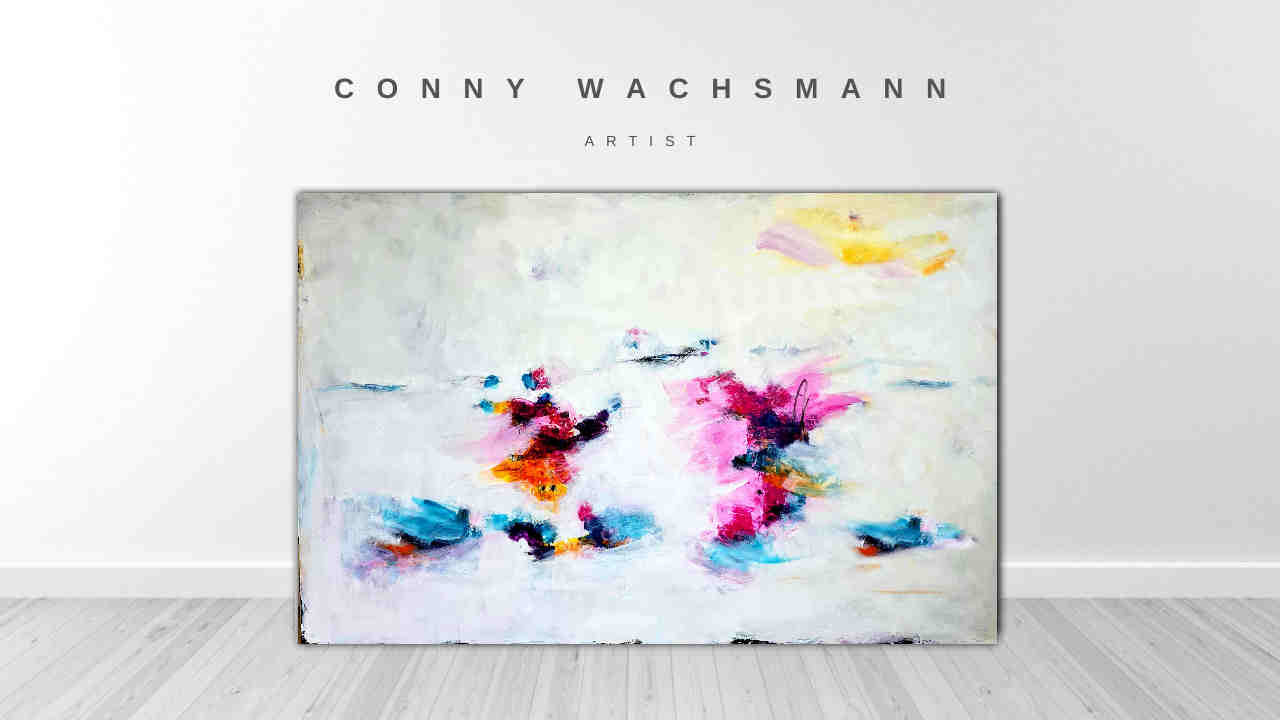 Liebestanz auf 220 x 120 cm / weiss / Direkt zum Aufhängen abstrakte acrylbilder auf leinwand