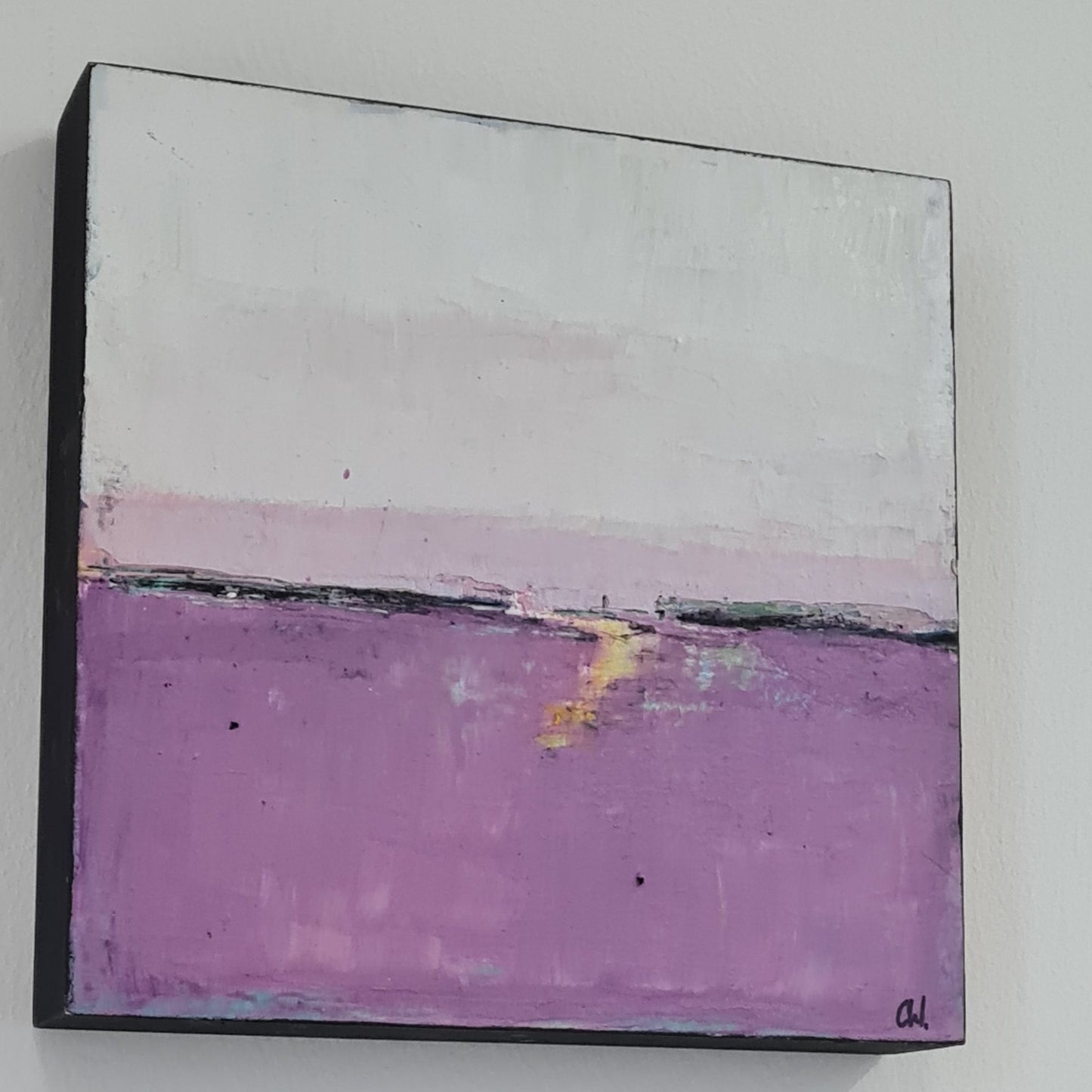 Verträumt 3 / 30 x 30 cm / lila abstrakte acrylbilder auf leinwand