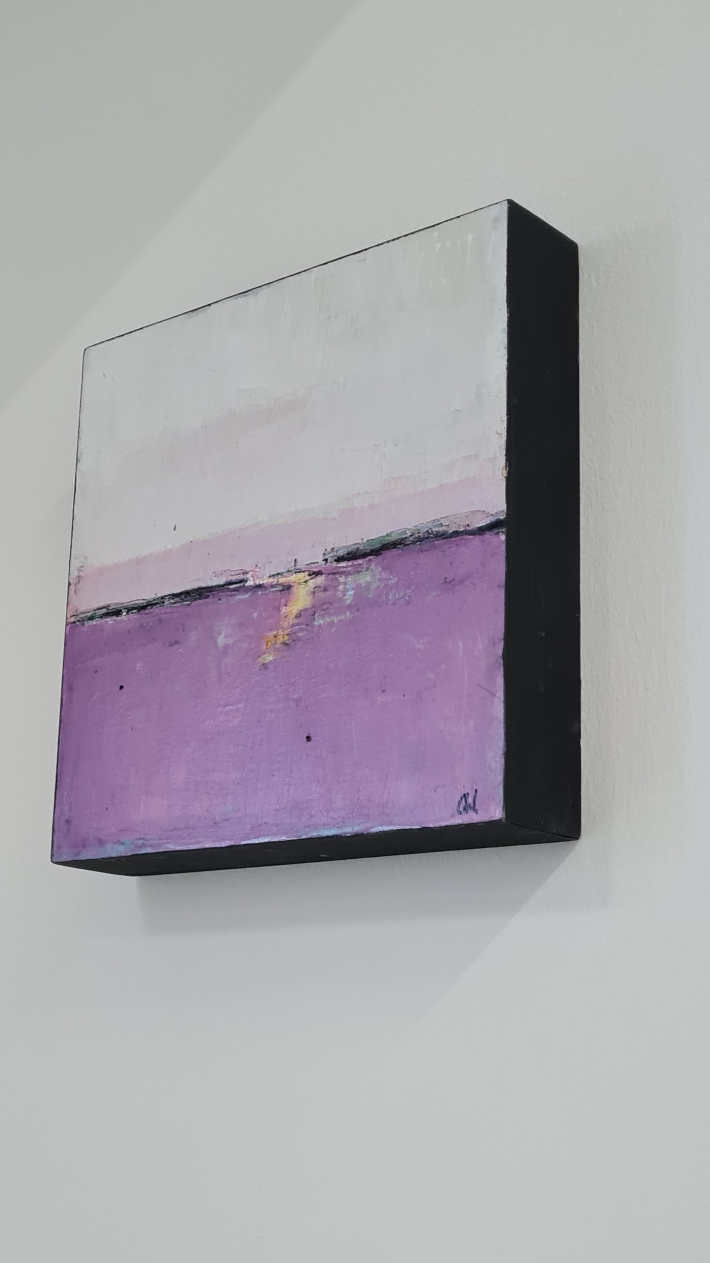 Verträumt 3 / 30 x 30 cm / lila abstrakte acrylbilder auf leinwand