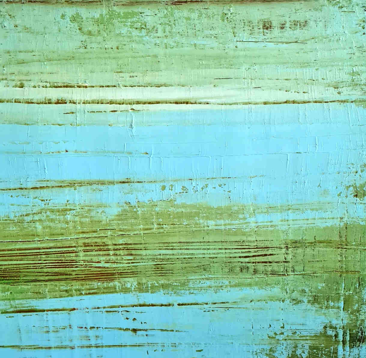 Bild "Zwischen den Farbwellen" 100 x 100 cm - Auftragskunst