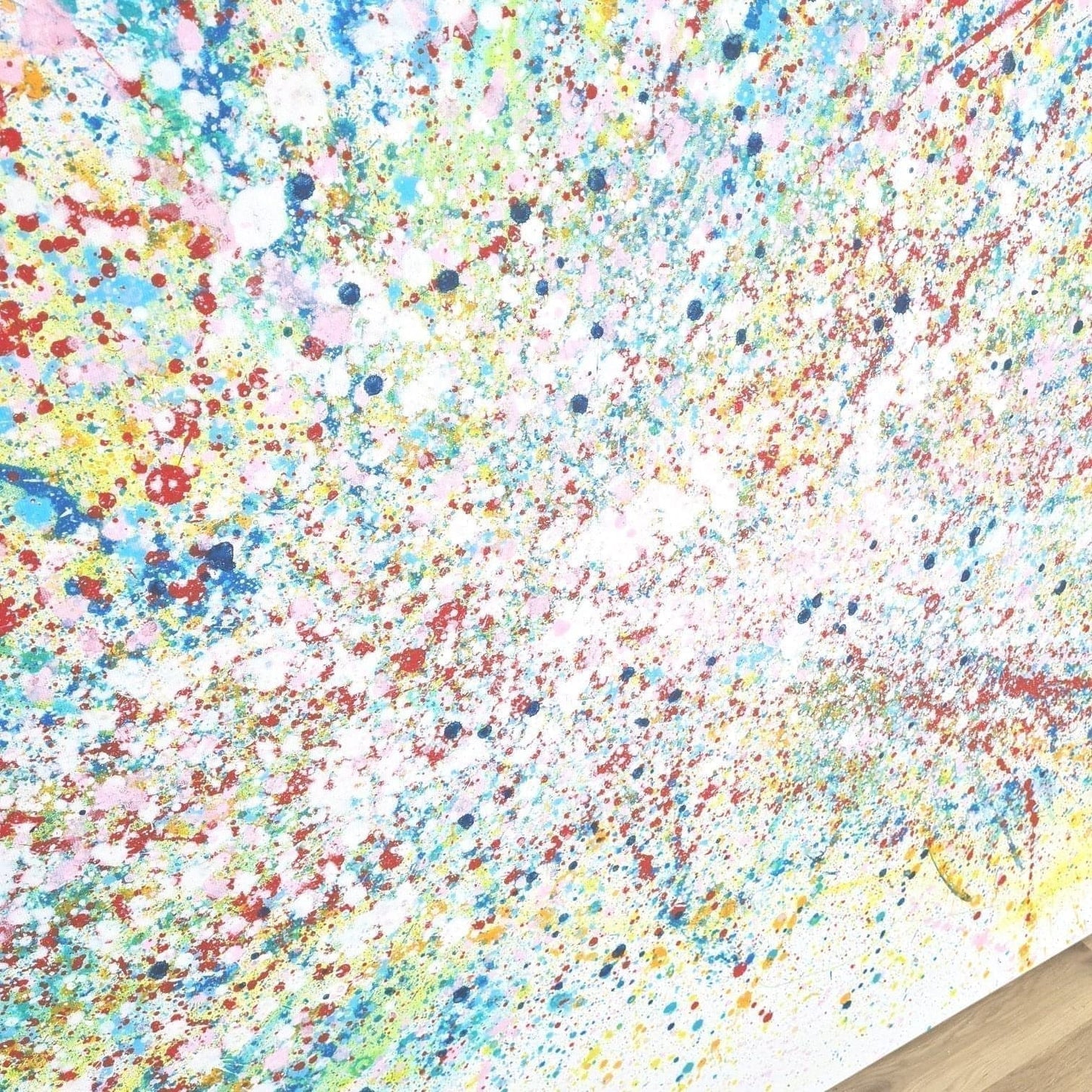 VORHANDEN / abstraktes gesprenkeltes acrylbild modern abstract art 220 x 130 cm Abstrakte Bilder & moderne Auftragsmalerei, abstrakte große bilder online kaufen, Auftrags Malere