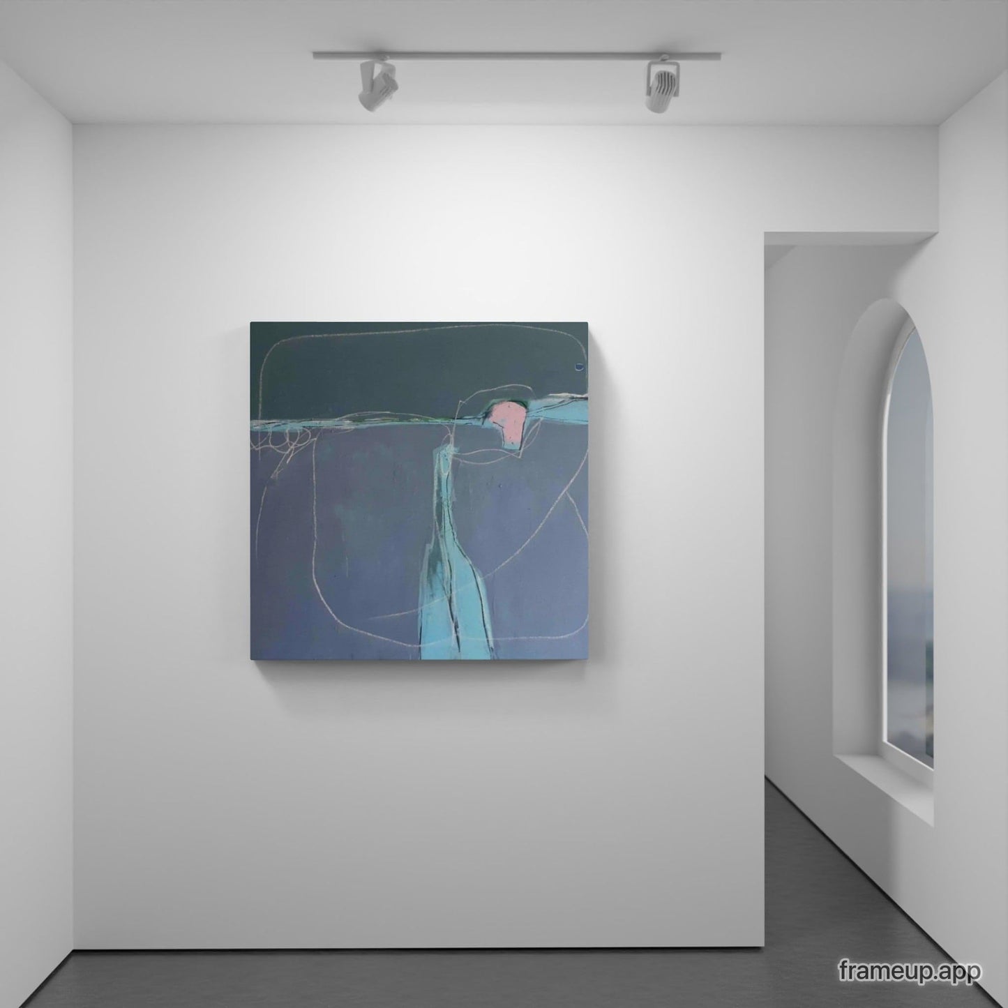 VORHANDEN / graue Bilder Landschaft / art Abstrakte Bilder & moderne Auftragsmalerei, abstrakte große bilder online kaufen, Auftrags Malere