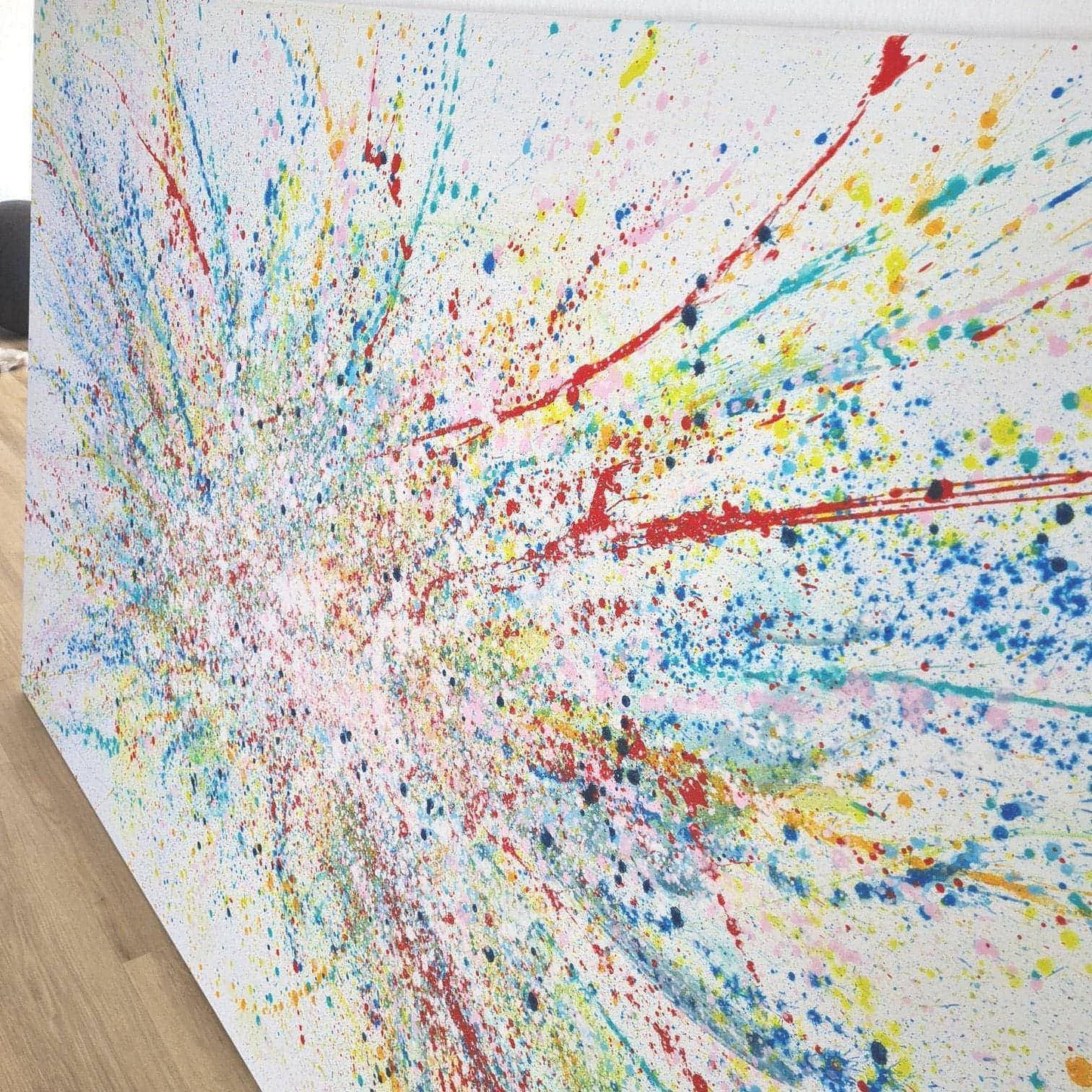 VORHANDEN / abstraktes gesprenkeltes acrylbild modern abstract art 220 x 130 cm Abstrakte Bilder & moderne Auftragsmalerei, abstrakte große bilder online kaufen, Auftrags Malere