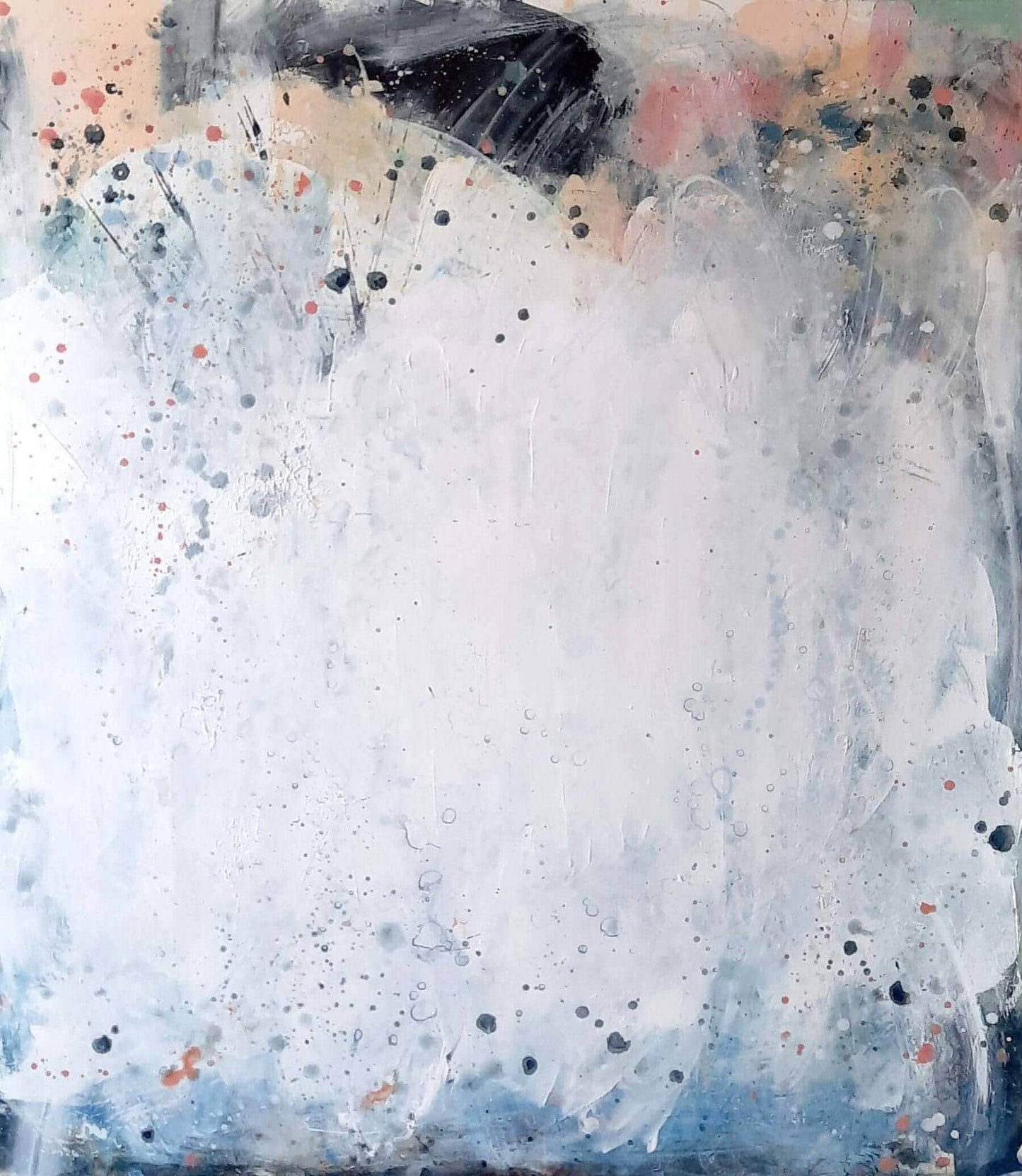 Pastellgemälde in 120 x 100 cm als Hommage an den beginnenden Frühling Abstrakte Bilder & moderne Auftragsmalerei, abstrakte große bilder online kaufen, Auftrags Malere