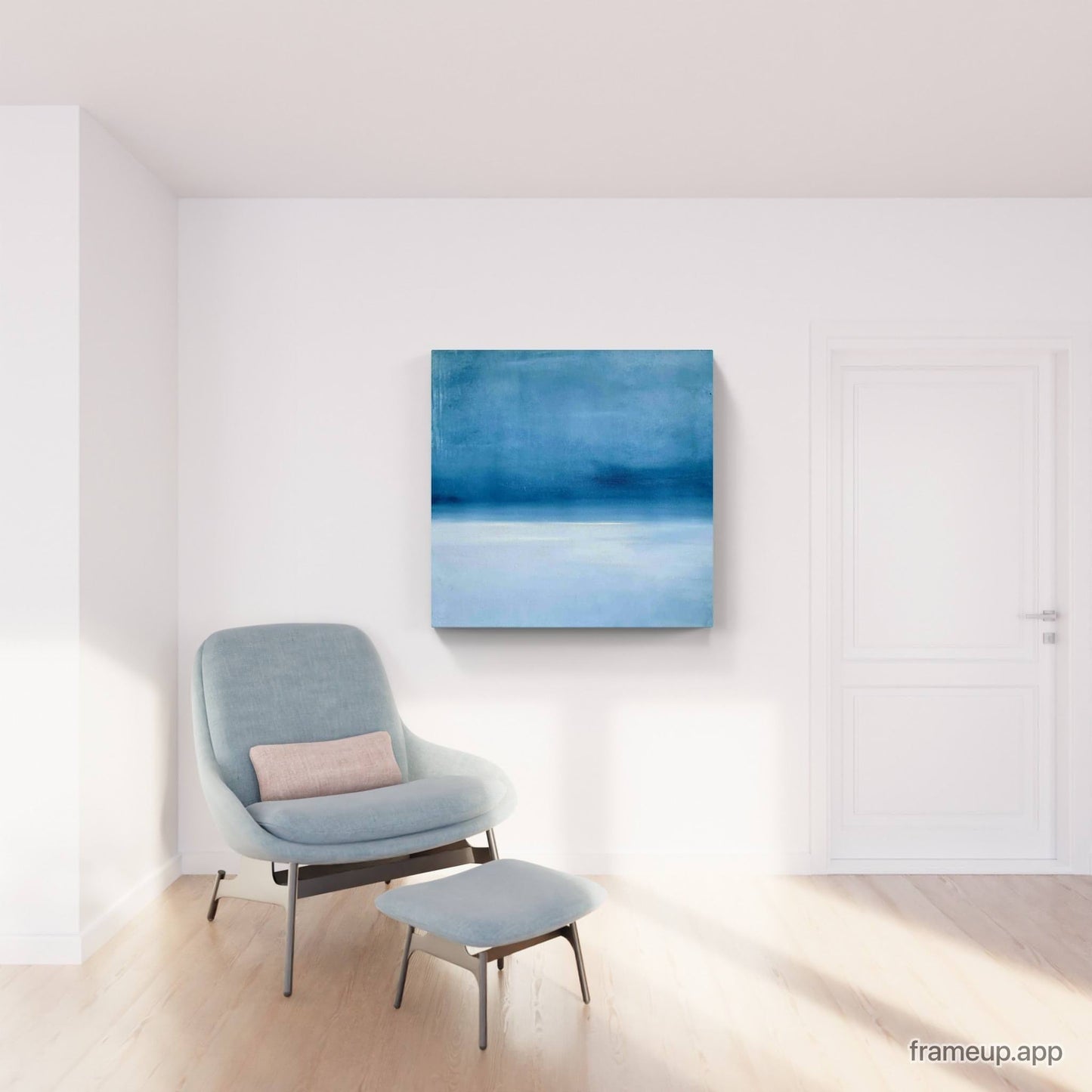 Inne halten / 100 x 100 cm / blau, Inne halten / 100 x 120 cm / blau, Inne halten / 120 x 120 cm / blau, Inne halten / 200 x 120 cm / blau, Inne halten / 160 x 160 cm / blau abstrakte acrylbilder auf leinwand
