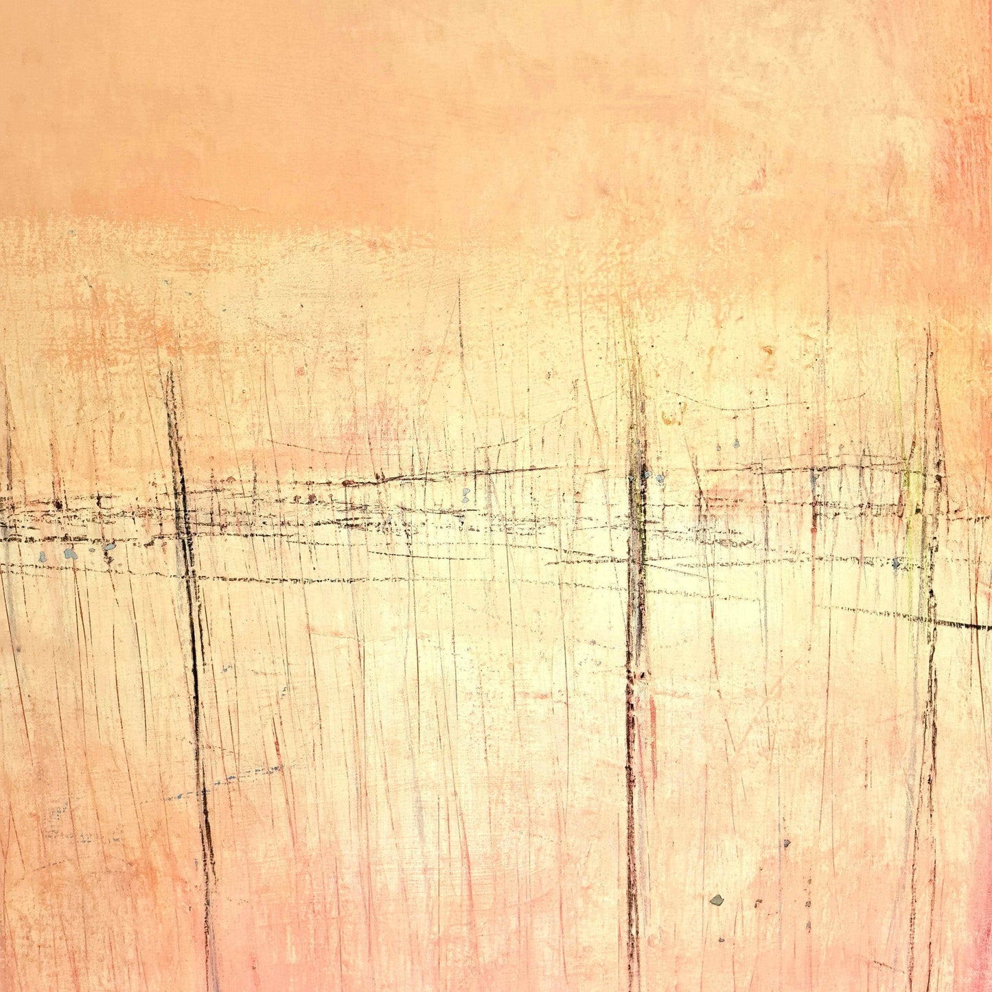 Abstraktes Kunstwerk in Rosa, 120 x 180 cm - Nur einmal vorhanden! Abstrakte Bilder & moderne Auftragsmalerei, abstrakte große bilder online kaufen, Auftrags Malere