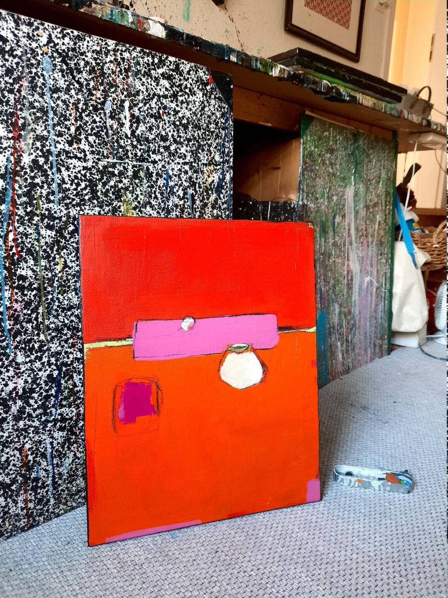 Auftragsmalerei rote Bilder Wohnzimmer Küche abstrakte acrylbilder Abstrakte Bilder & moderne Auftragsmalerei, abstrakte große bilder online kaufen, Auftrags Malere