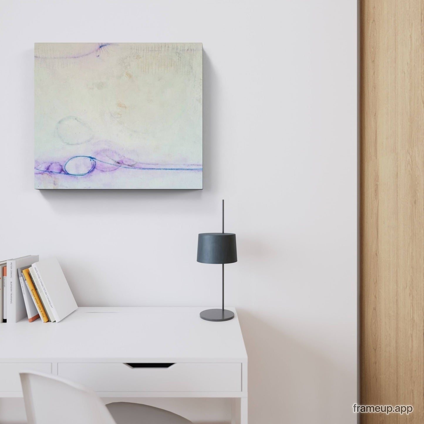 Sommeranfang in abstraktem Weiß: Acrylbild als individueller Auftrag Abstrakte Bilder & moderne Auftragsmalerei, abstrakte große bilder online kaufen, Auftrags Malere