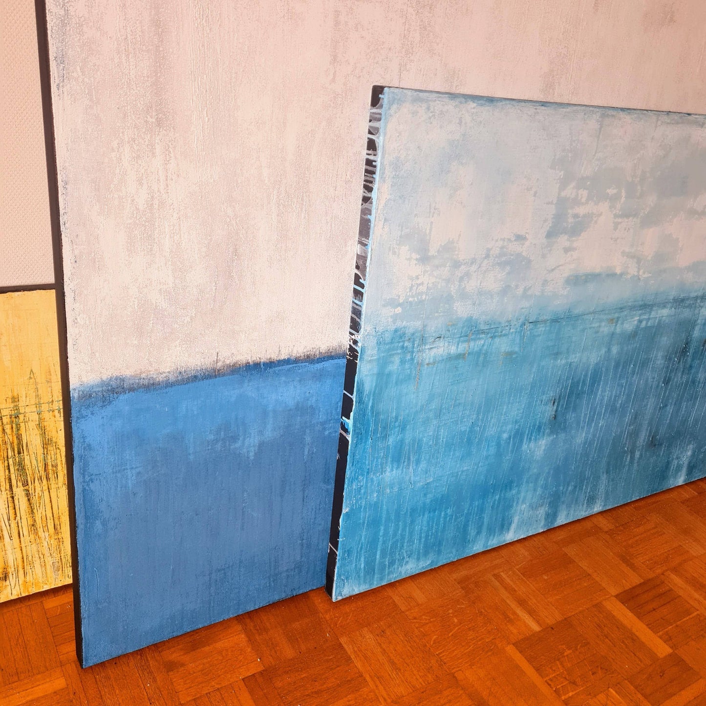 Kälteeinbruch / 150 x 100 cm / blau Kunst