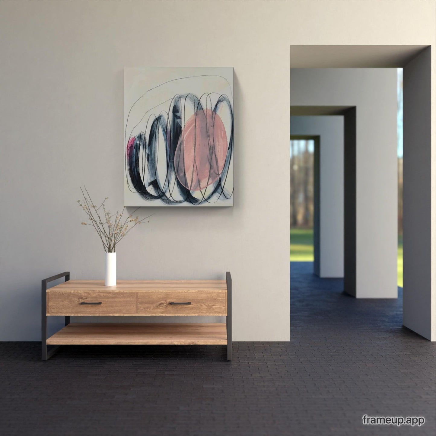 Täglich Ideen / 100 x 80 cm / beige, Täglich Ideen / 120 x 120 cm / beige, Täglich Ideen / 120 x 100 cm / beige abstrakte acrylbilder auf leinwand