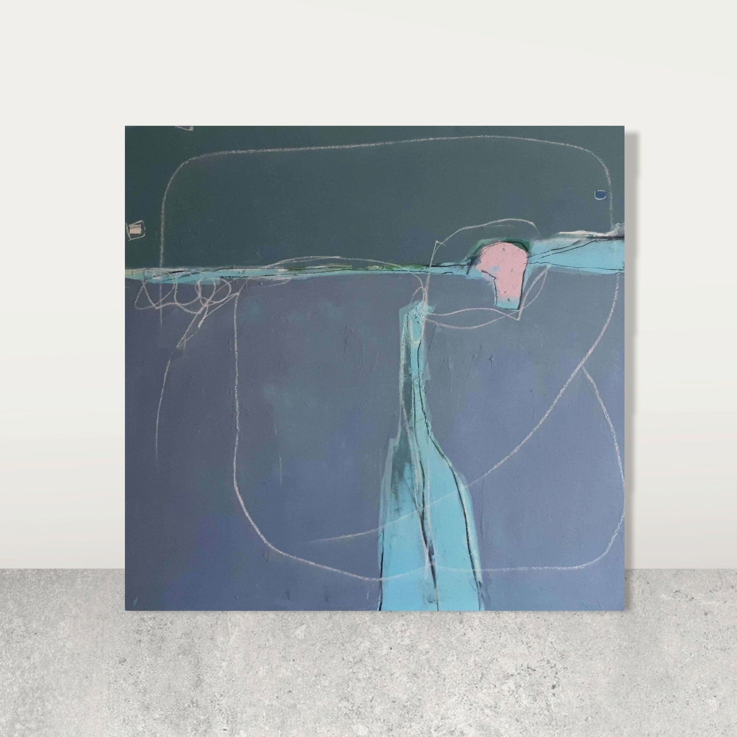 VORHANDEN / graue Bilder Landschaft / art Abstrakte Bilder & moderne Auftragsmalerei, abstrakte große bilder online kaufen, Auftrags Malere