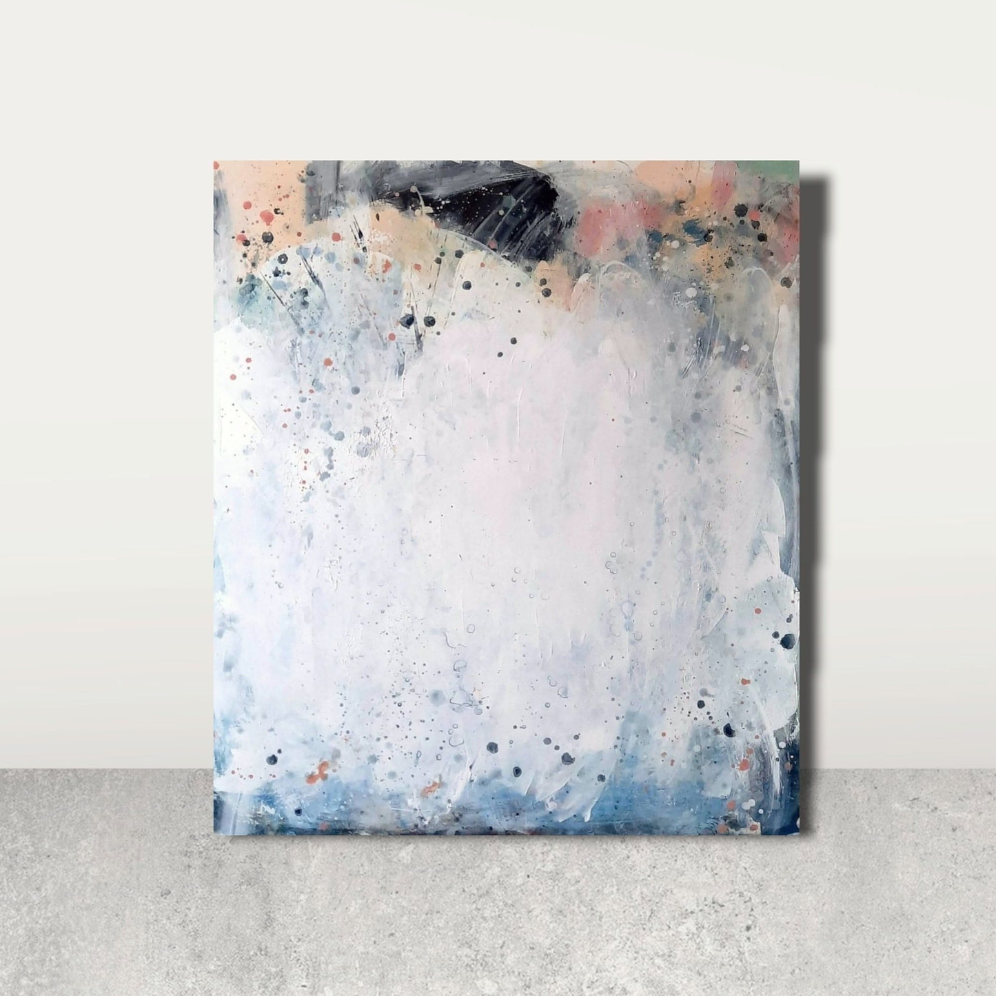 Pastellgemälde in 120 x 100 cm als Hommage an den beginnenden Frühling Abstrakte Bilder & moderne Auftragsmalerei, abstrakte große bilder online kaufen, Auftrags Malere