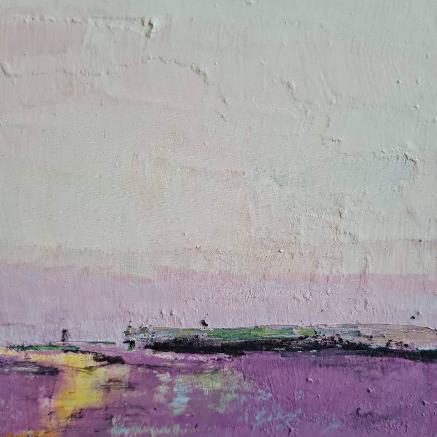 Verträumt 3 / 30 x 30 cm / lila abstrakte acrylbilder auf leinwand