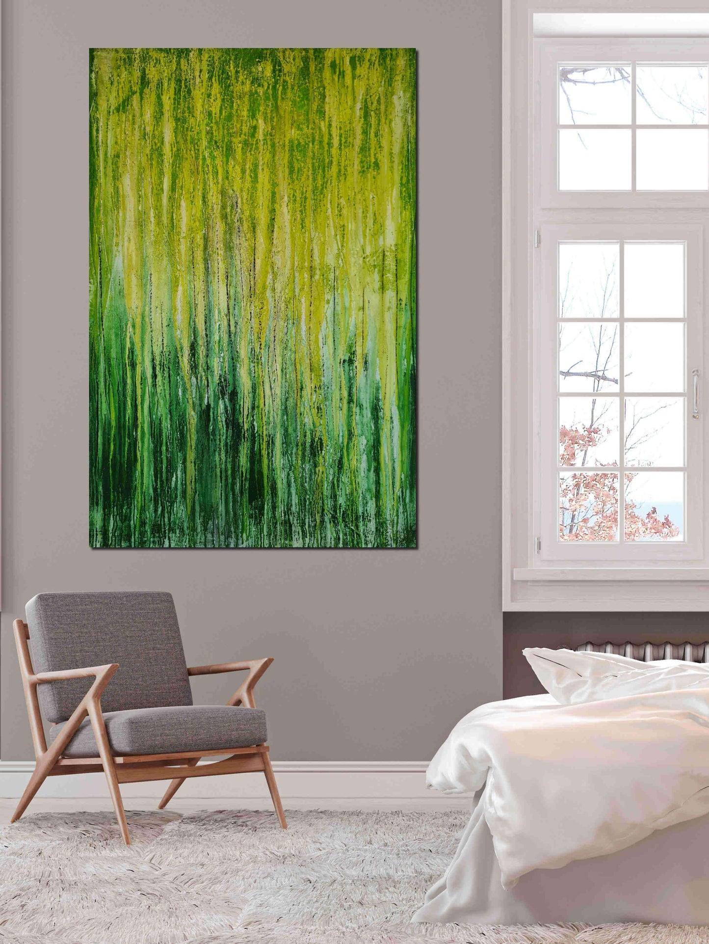 True colors / 100 x 100 cm / grün, True colors / 100 x 160 cm / grün, True colors / 140 x 140 cm / grün, True colors / 160 x 160 cm / grün abstrakte acrylbilder auf leinwand