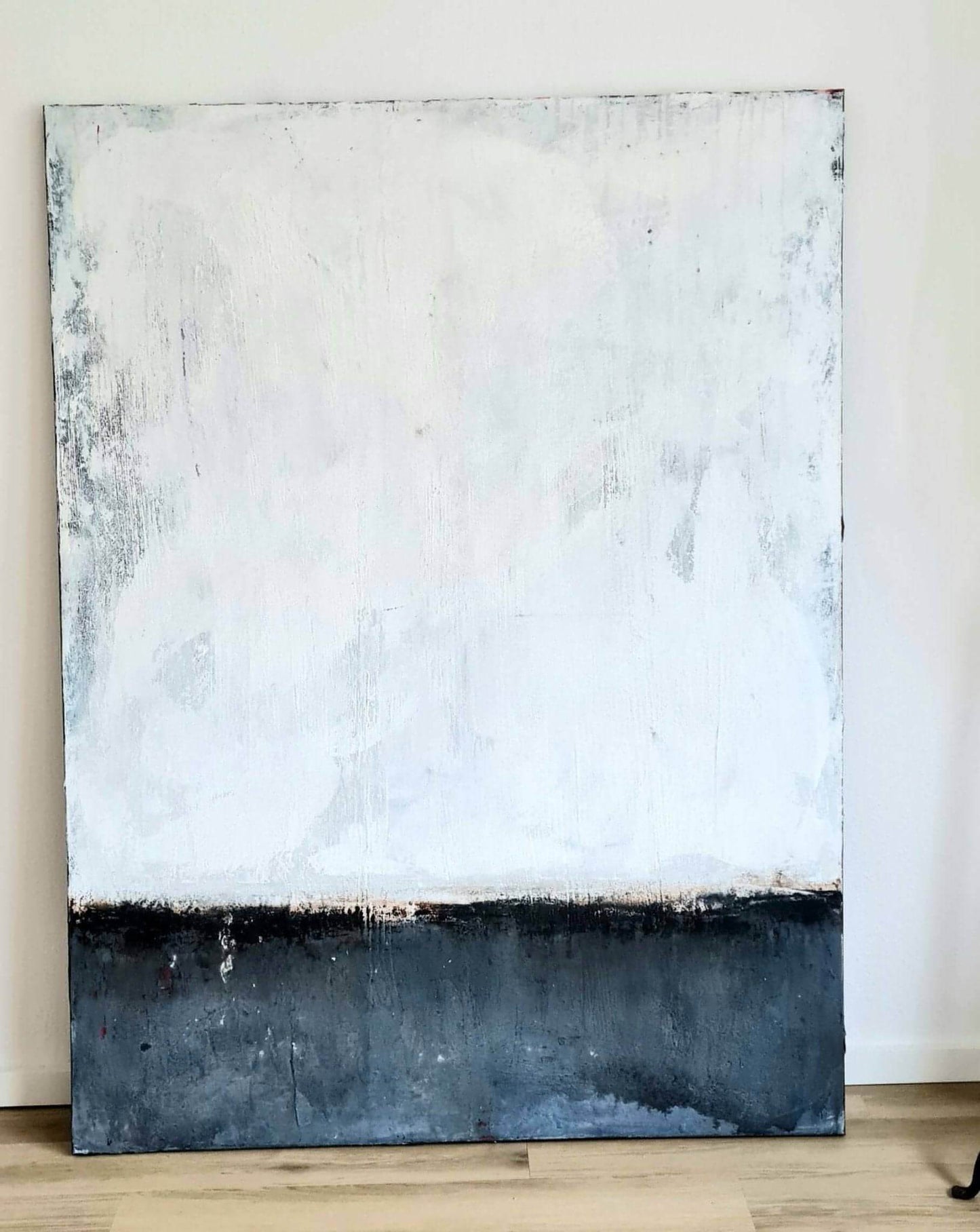 VORHANDEN / abstraktes weißes großes Bild - Art Abstrakte Bilder & moderne Auftragsmalerei, abstrakte große bilder online kaufen, Auftrags Malere