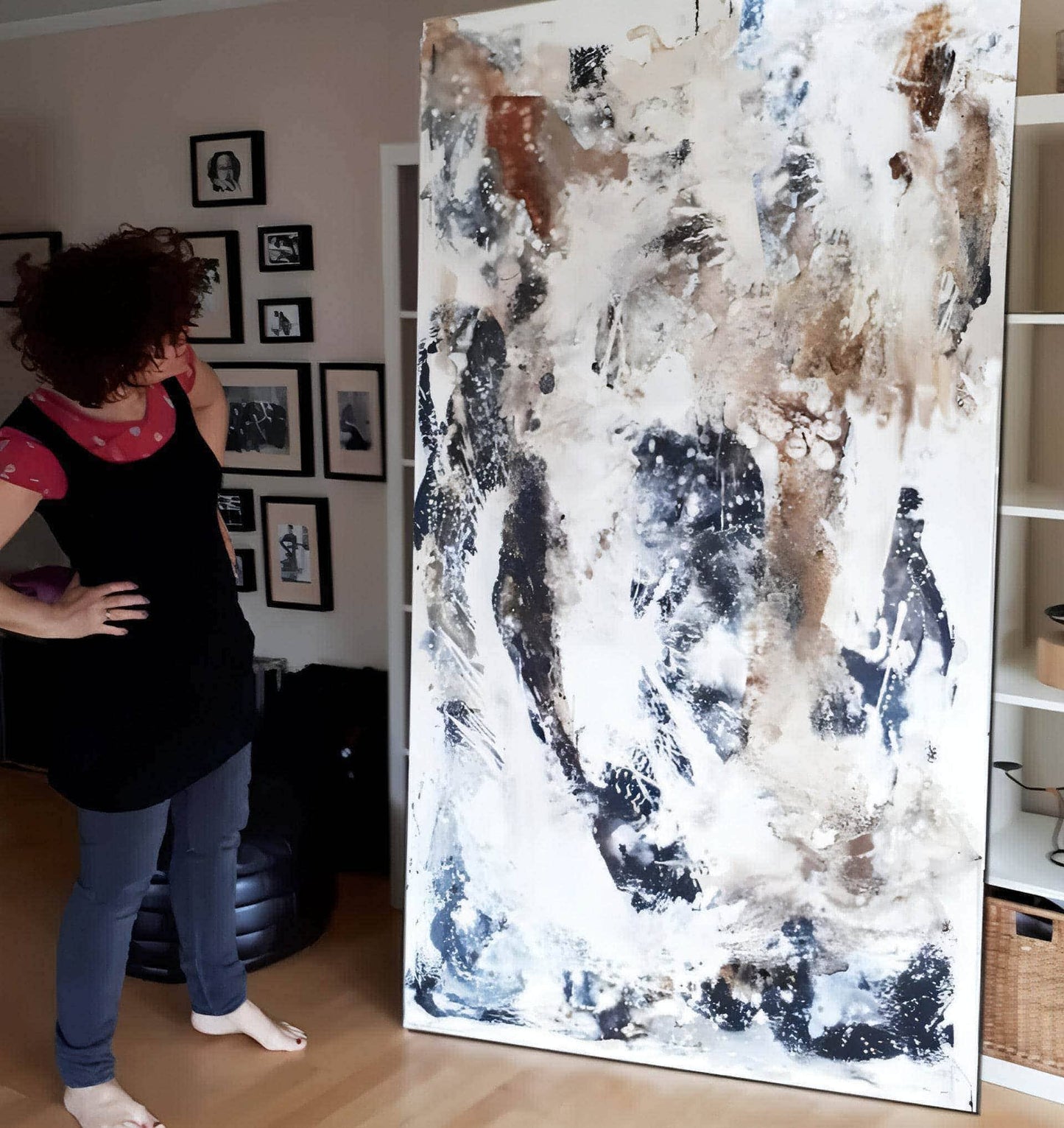 Kraftvolle Eleganz - Ein einzigartiges Kunstwerk in XXL-Format Abstrakte Bilder & moderne Auftragsmalerei, abstrakte große bilder online kaufen, Auftrags Malere