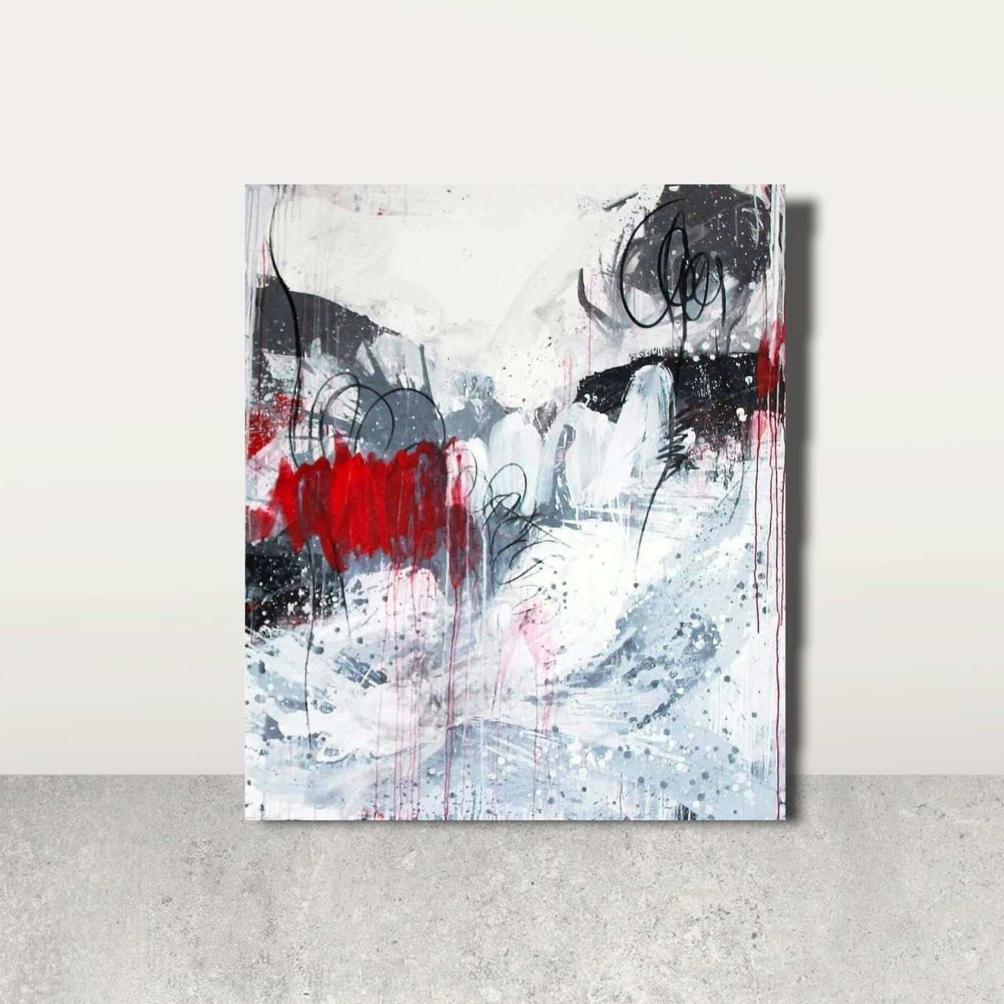 100 x 80 cm / weiss / Auf gehts, 120 x 100 cm / weiss / Auf gehts, 160 x 100 cm / weiss / Auf gehts, 160 x 160 cm / weiss / Auf gehts, Panoramaformat 220 x 70 cm / weiss / Auf gehts, Panoramaformat 300 x 60 cm / weiss / Auf gehts abstrakte acrylbilder auf leinwand