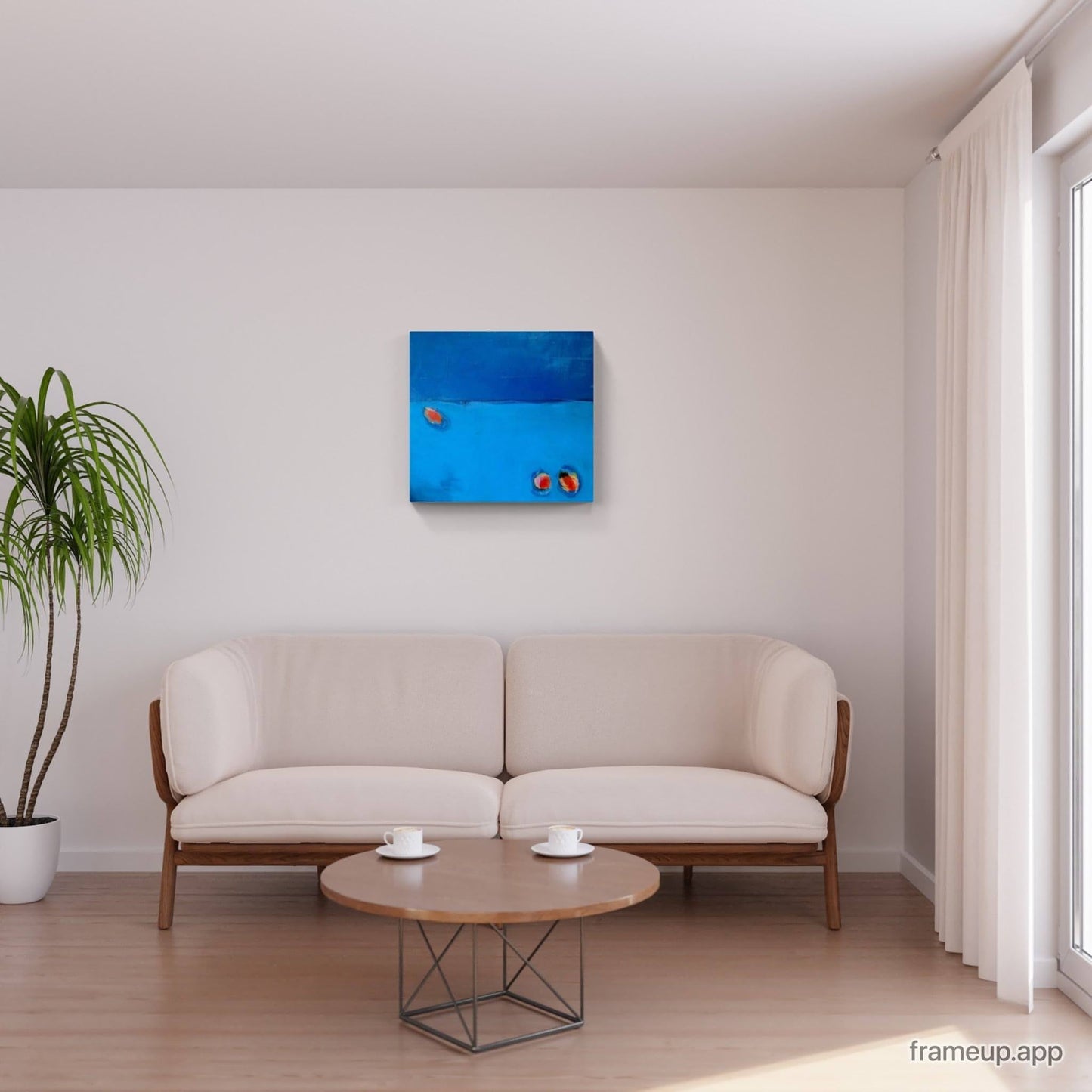 Winterruhe / 60 x 60 cm / blau, Winterruhe / 120 x 120 cm / blau, Winterruhe / 120 x 200 cm / blau abstrakte acrylbilder auf leinwand