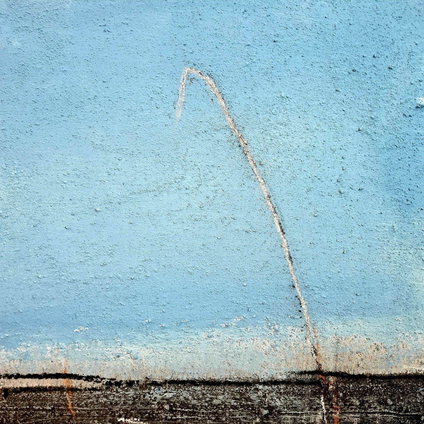 VORHANDEN / Blaues Bild mit Segelschiff / 50 x 40 cm Abstrakte Bilder & moderne Auftragsmalerei, abstrakte große bilder online kaufen, Auftrags Malere