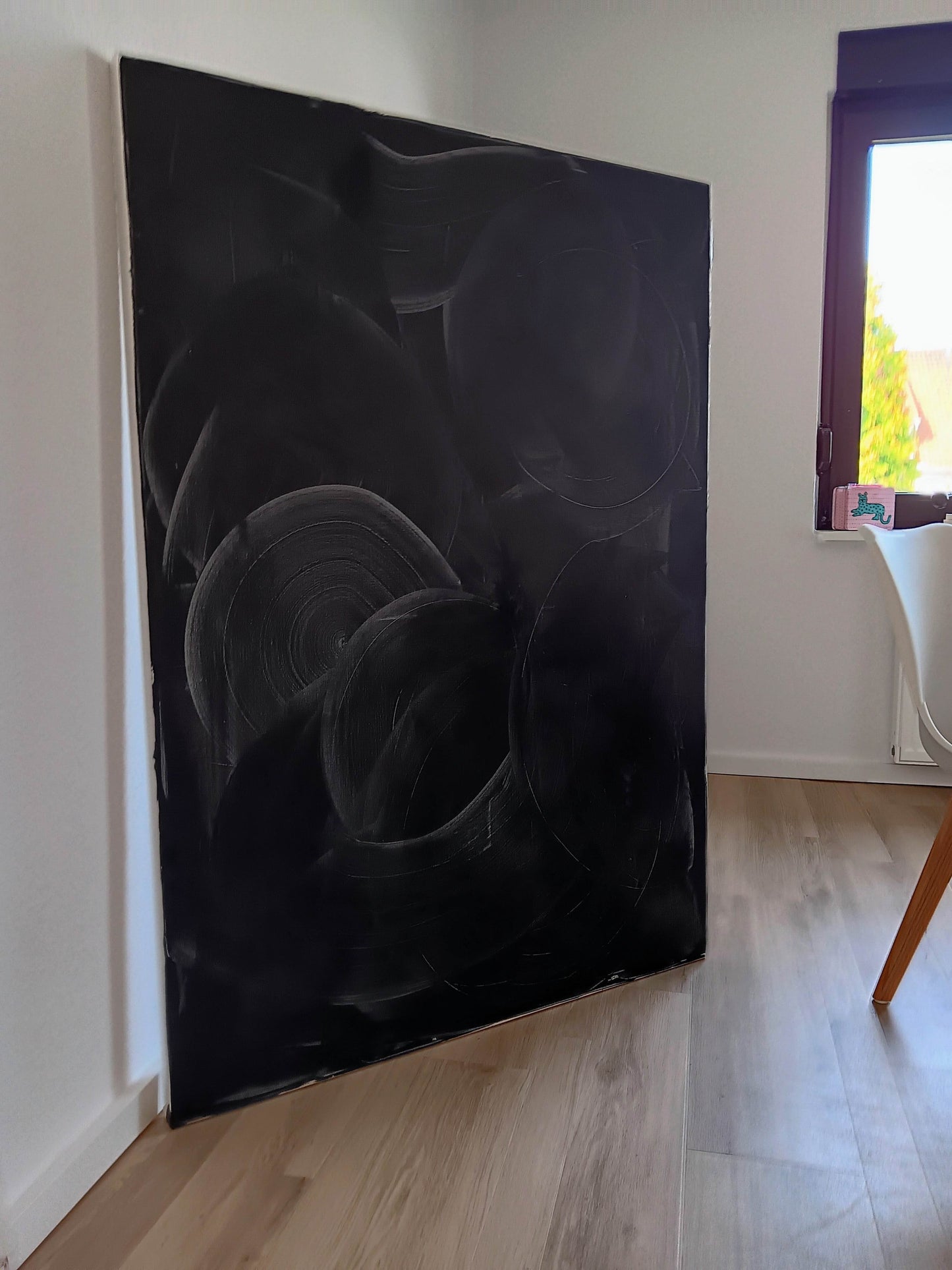 120 x 160 cm / Mitte des Lebens / schwarz, 160 x 100 cm / Mitte des Lebens / schwarz, 200 x 100 cm / Mitte des Lebens / schwarz, 160 x 160 cm / Mitte des Lebens / schwarz, 2 x 100 x 100 cm / Mitte des Lebens / schwarz abstrakte acrylbilder auf leinwand