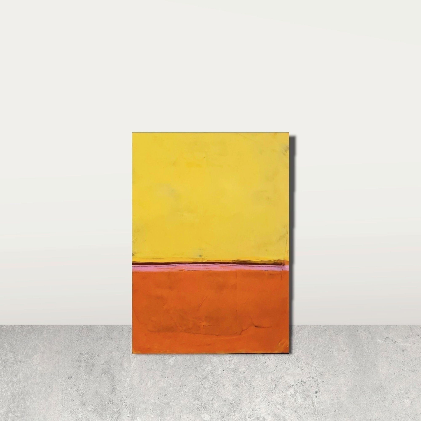 Feuriges Leuchten: Acrylgemälde in warmen Orange- und Gelbtönen mit besonderer Tiefe Abstrakte Bilder & moderne Auftragsmalerei, abstrakte große bilder online kaufen, Auftrags Malere