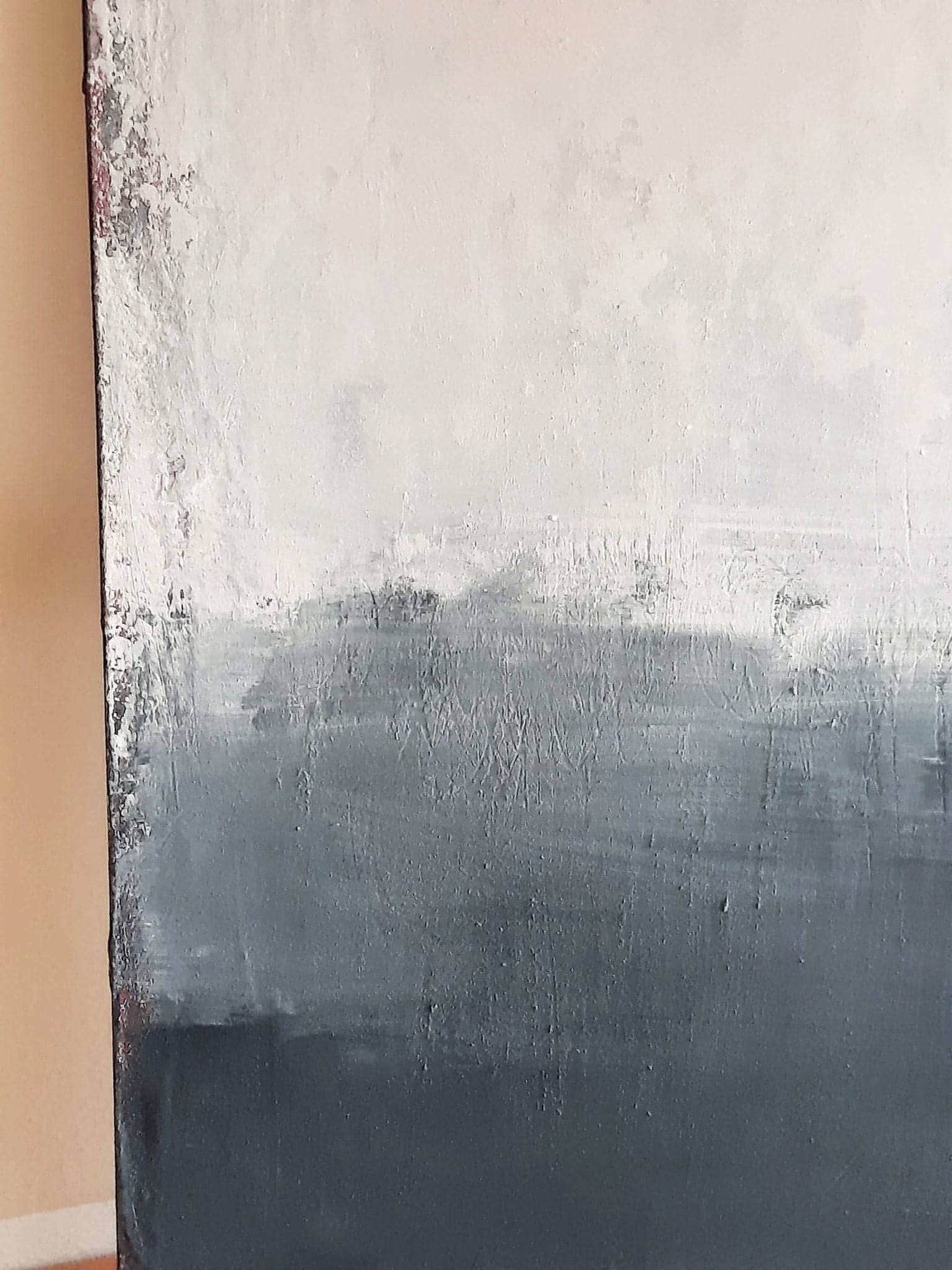 Ein Ausweg findet sich immer / 100 x 120 cm / blau abstrakte acrylbilder auf leinwand