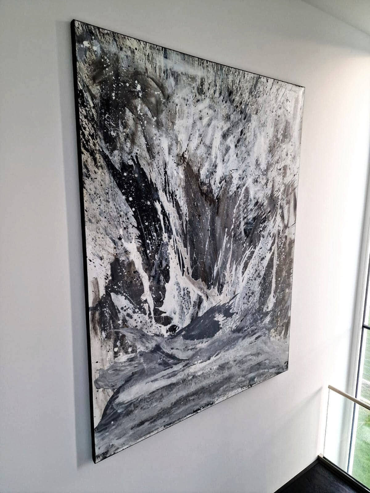 Die Gischt - Ein individuelles Kunstwerk in modernem, abstraktem Stil auf Bestellung Abstrakte Bilder & moderne Auftragsmalerei, abstrakte große bilder online kaufen, Auftrags Malere