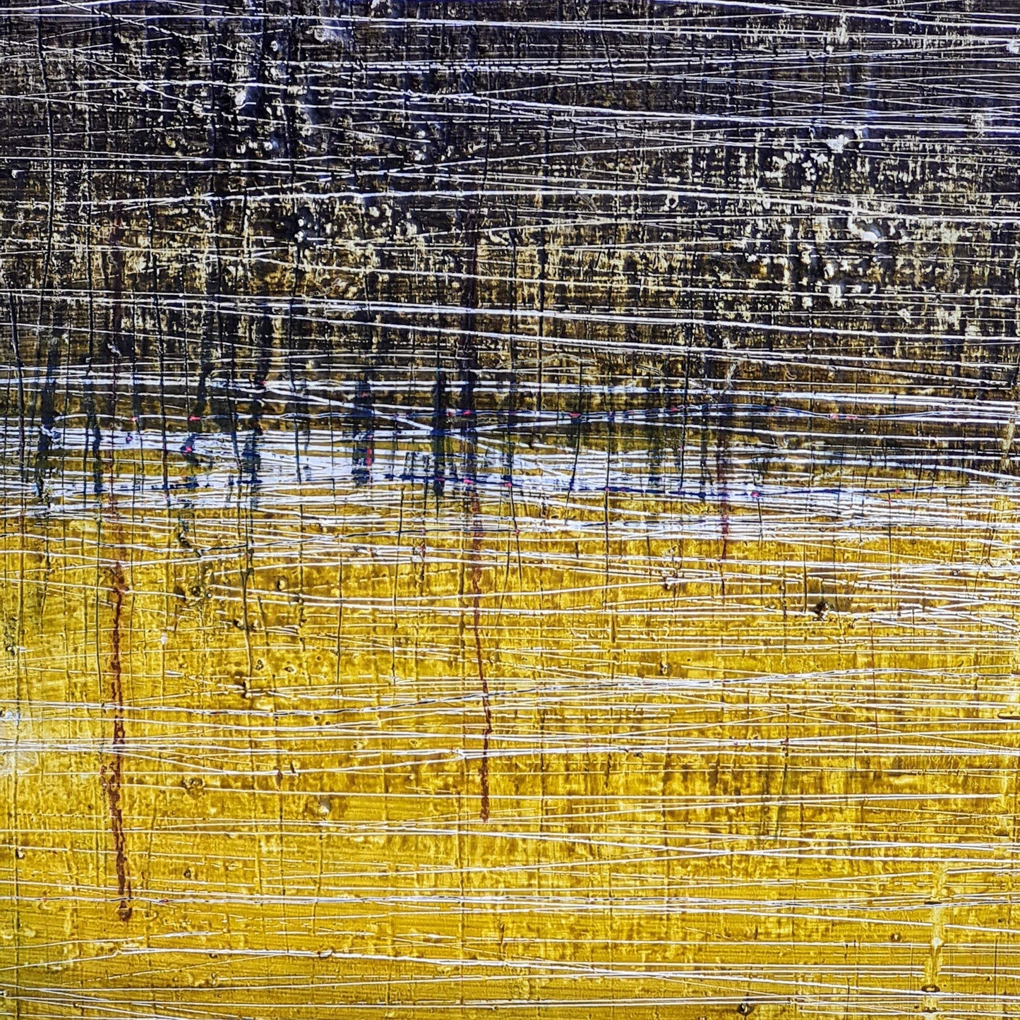 Mehrschichtiges Kunstwerk in Schwarz und Olivgrün - Direkt verfügbar! Abstrakte Bilder & moderne Auftragsmalerei, abstrakte große bilder online kaufen, Auftrags Malere