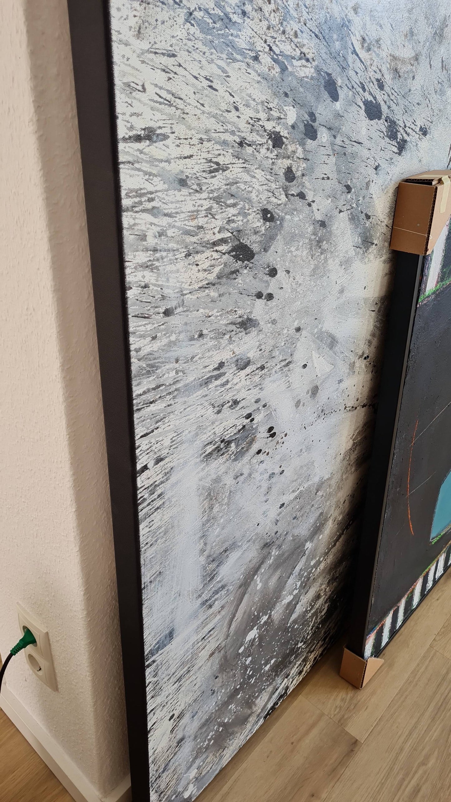 Die Gischt - Ein individuelles Kunstwerk in modernem, abstraktem Stil auf Bestellung Abstrakte Bilder & moderne Auftragsmalerei, abstrakte große bilder online kaufen, Auftrags Malere