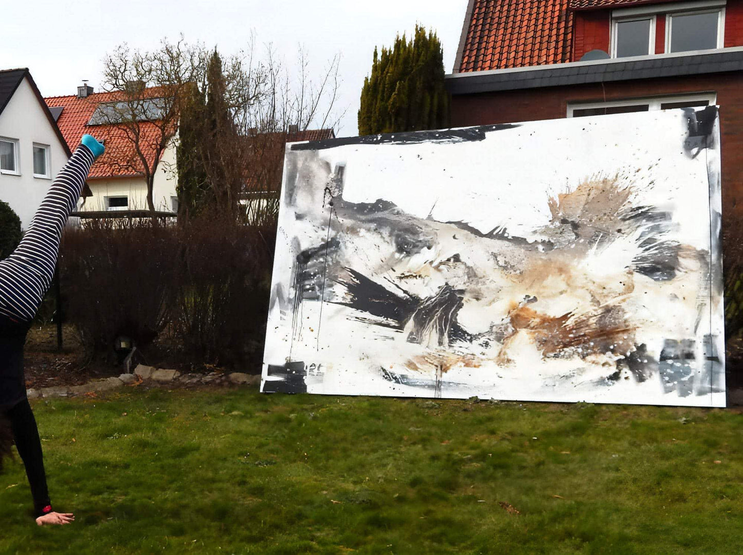Kraftvolle Eleganz - Ein einzigartiges Kunstwerk in XXL-Format Abstrakte Bilder & moderne Auftragsmalerei, abstrakte große bilder online kaufen, Auftrags Malere